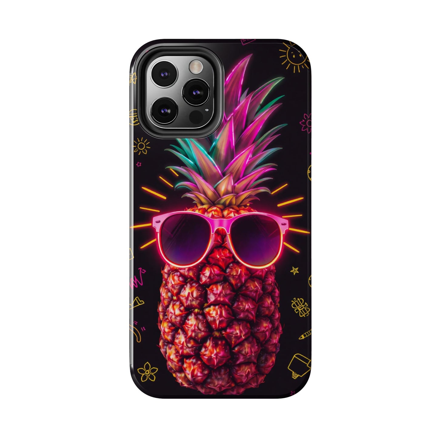Tough Pineapple Phone Case - Cool, Vibrant Design Perfect for Summer Vibes