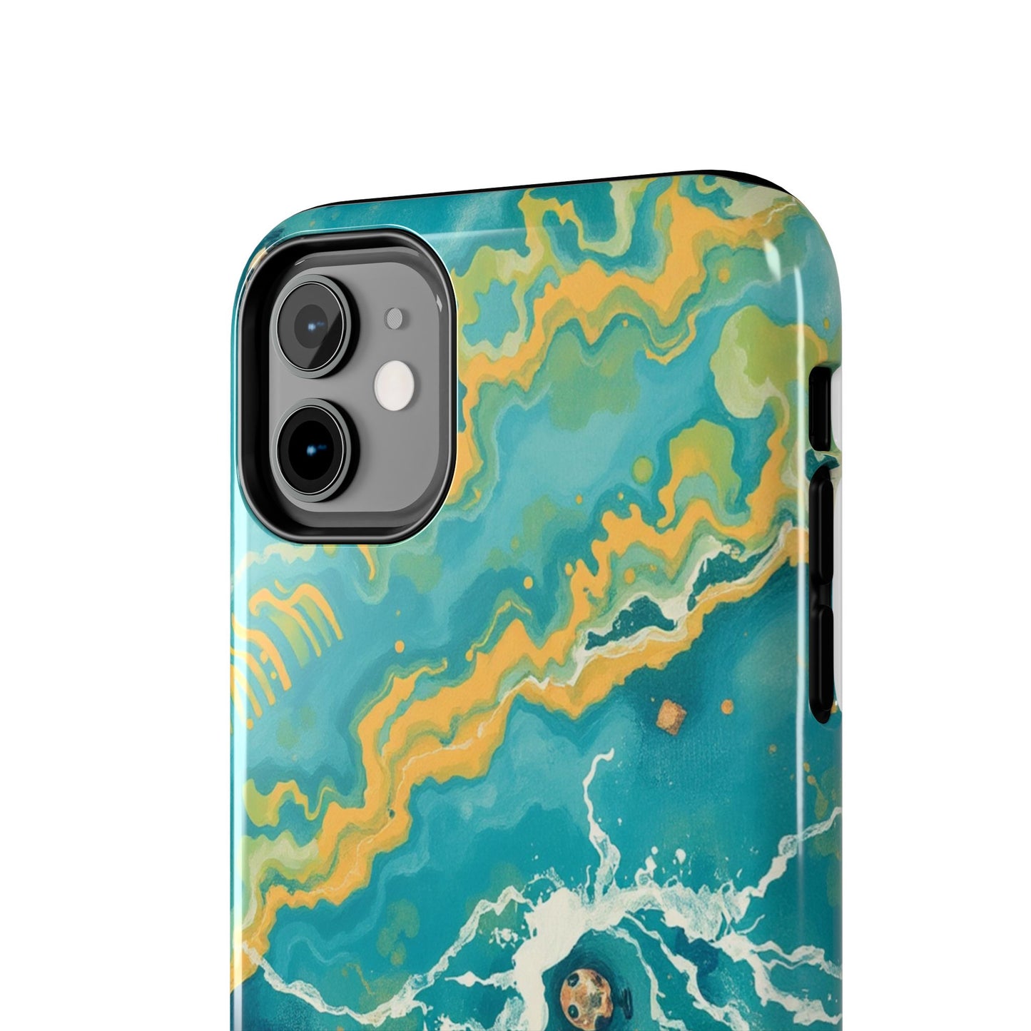 Ocean Wave Tough Phone Case – Durable Protection with Abstract Art Design