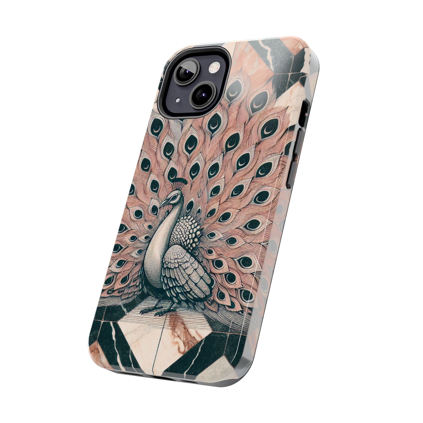 Peacock Tough Phone Case | Stylish & Durable Artwork - for iPhone