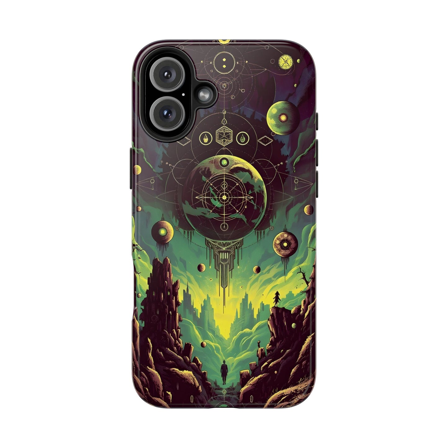 Cosmic Adventure Tough Phone Case - Galaxy Design for Space Enthusiasts - for iPhone