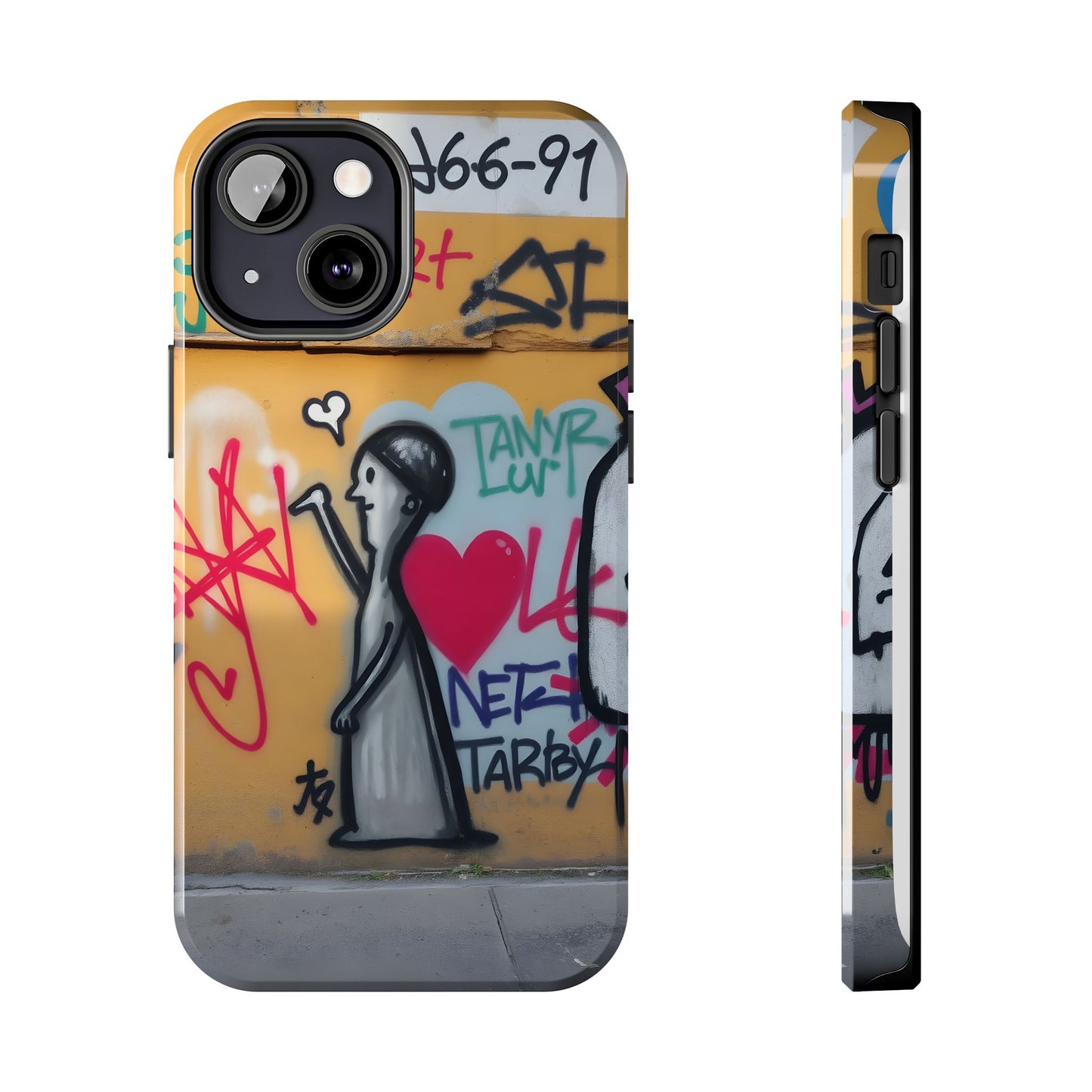 Urban Cupid Graffiti Tough Phone Case - Durable Protection with Street Art Vibe - for iPhone