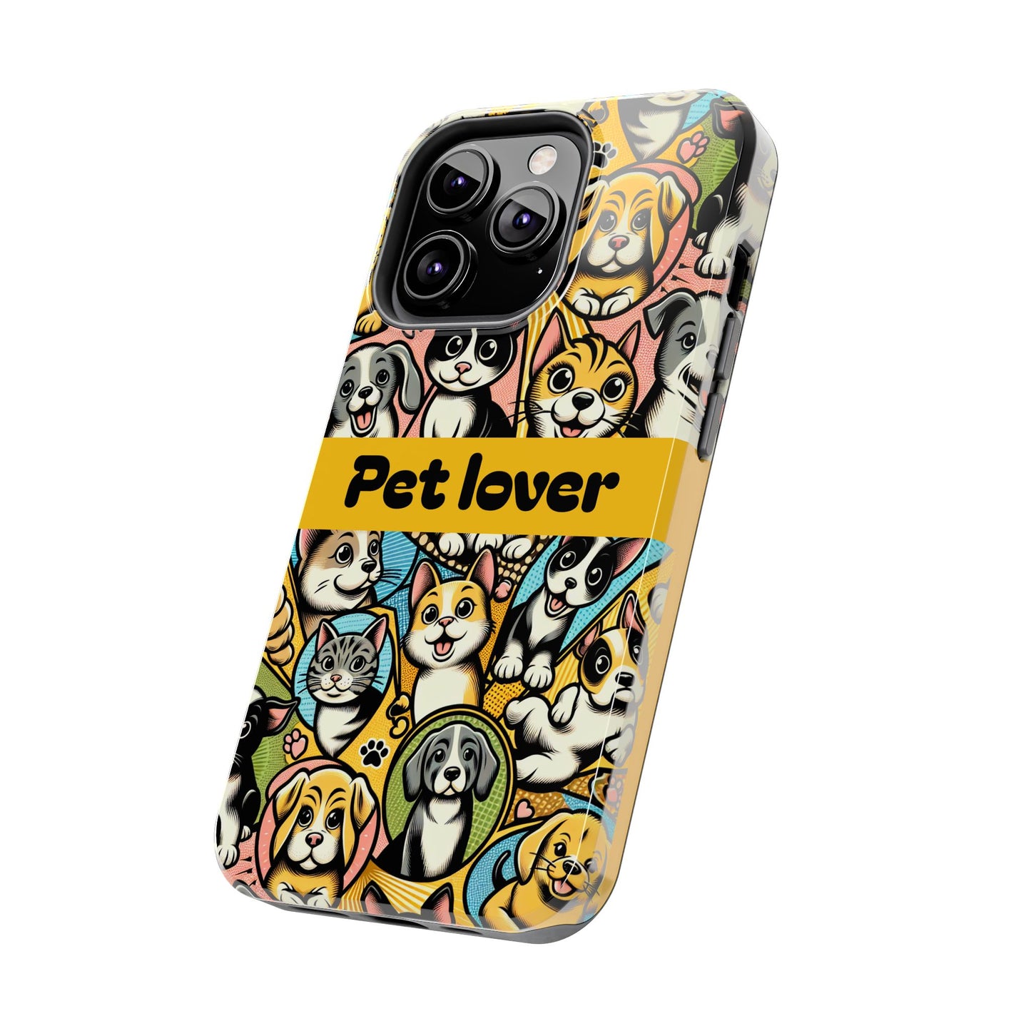 Pet Lover Tough Phone Case - Colorful Animal Design - for iPhone