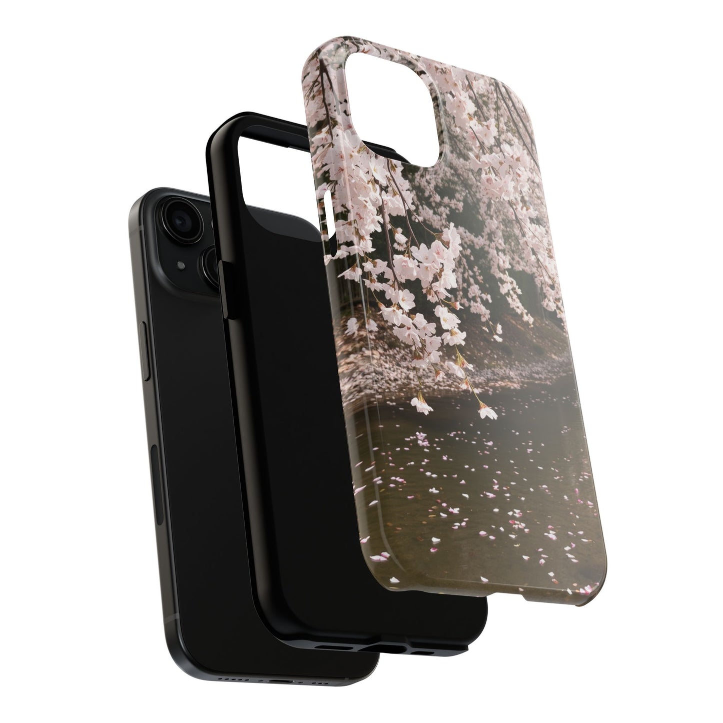 Cherry Blossom Tough Phone Cases - Durable Protection with Floral Serenity