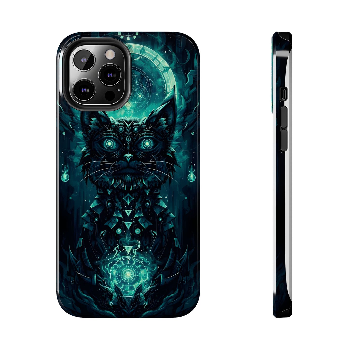 Mystical Dark Cat Phone Case - Tough Protective Cover for Cat Lovers - for iPhone