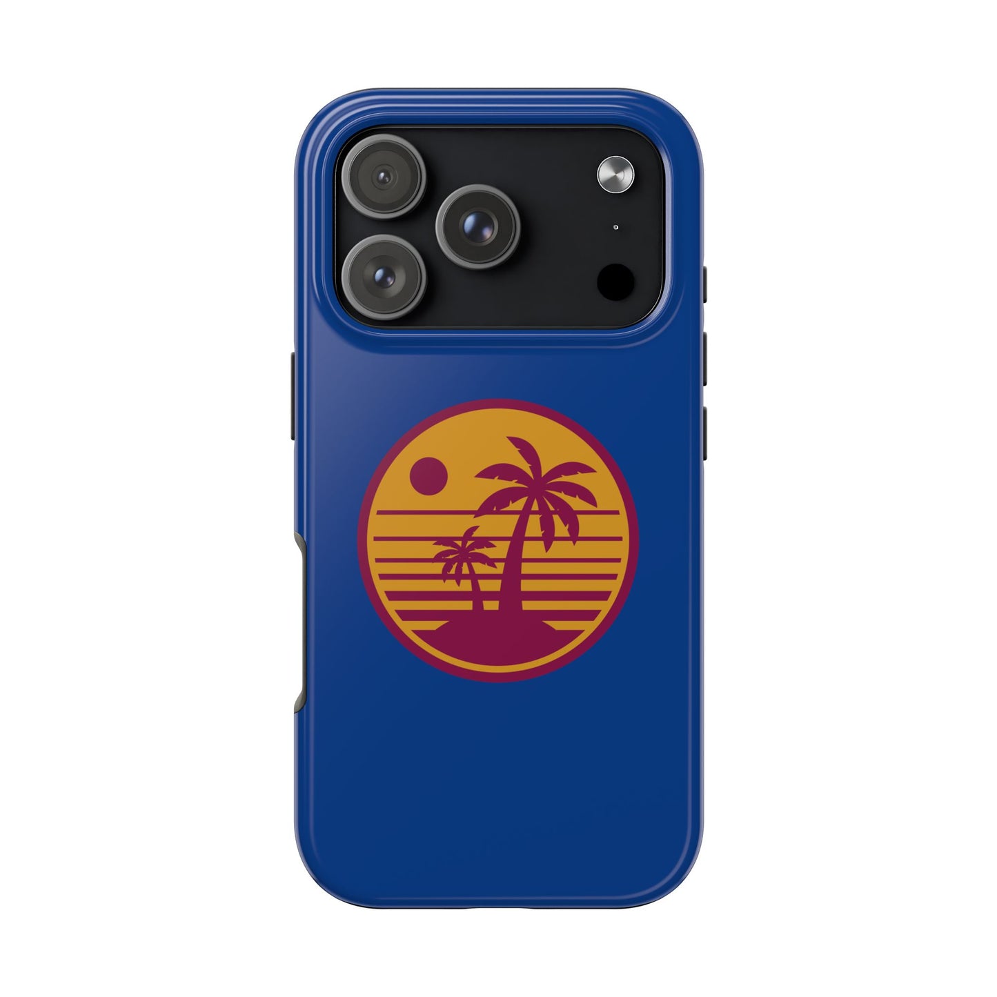 Retro Sunset Tough Phone Case - Vibrant Beach Vibes for Summer Adventures - for iPhone