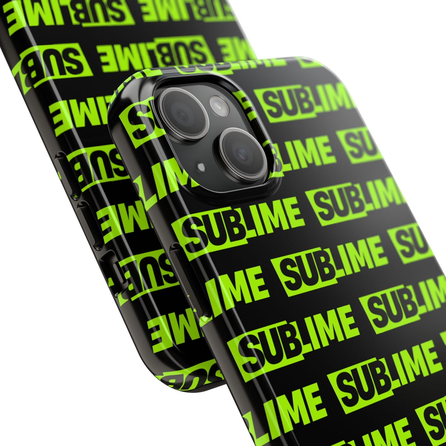 Sublime Text Pattern Tough Phone Case - Vibrant Protective Cover for iPhone