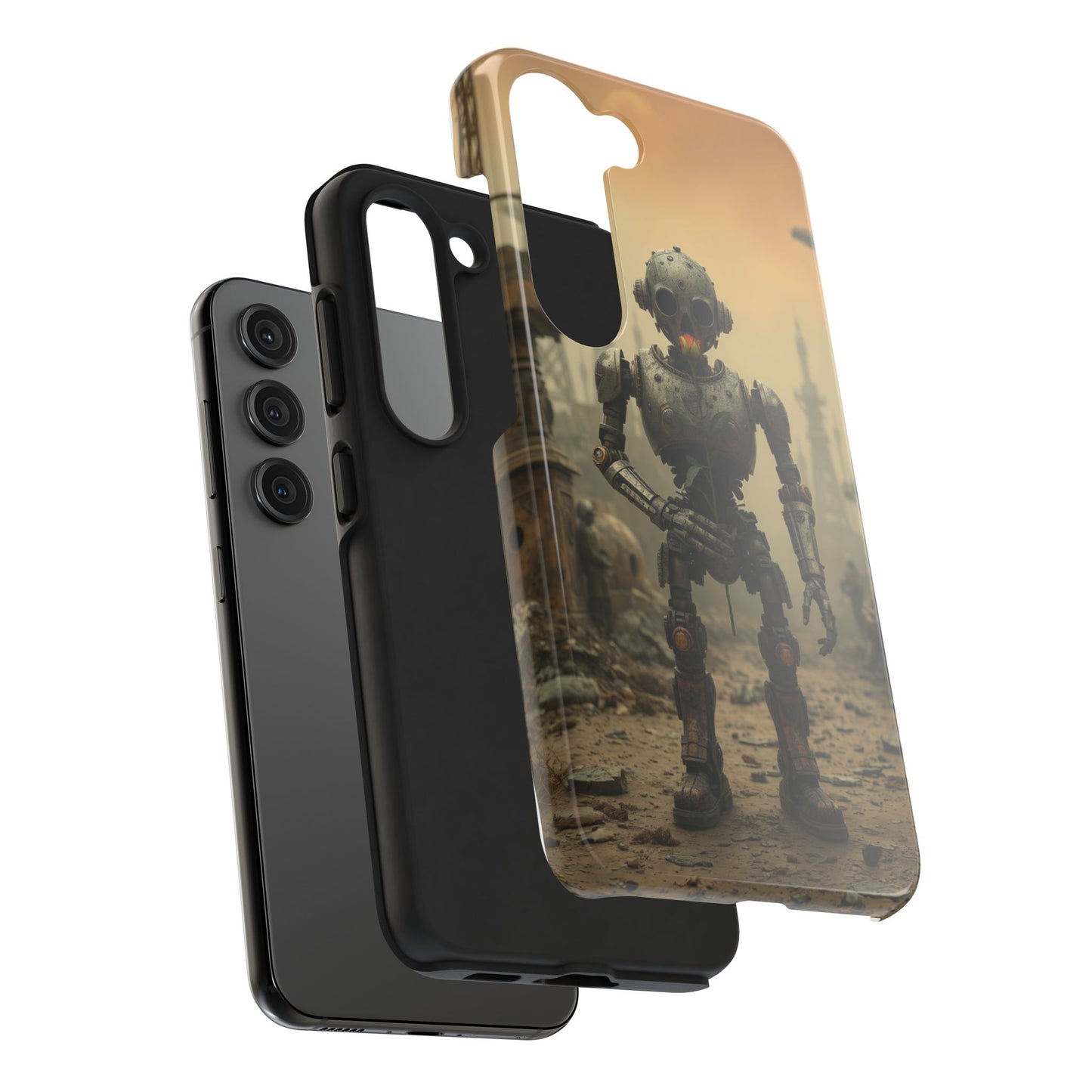Robotic Sentinel Tough Phone Case - Durable Protector for Sci-Fi Lovers