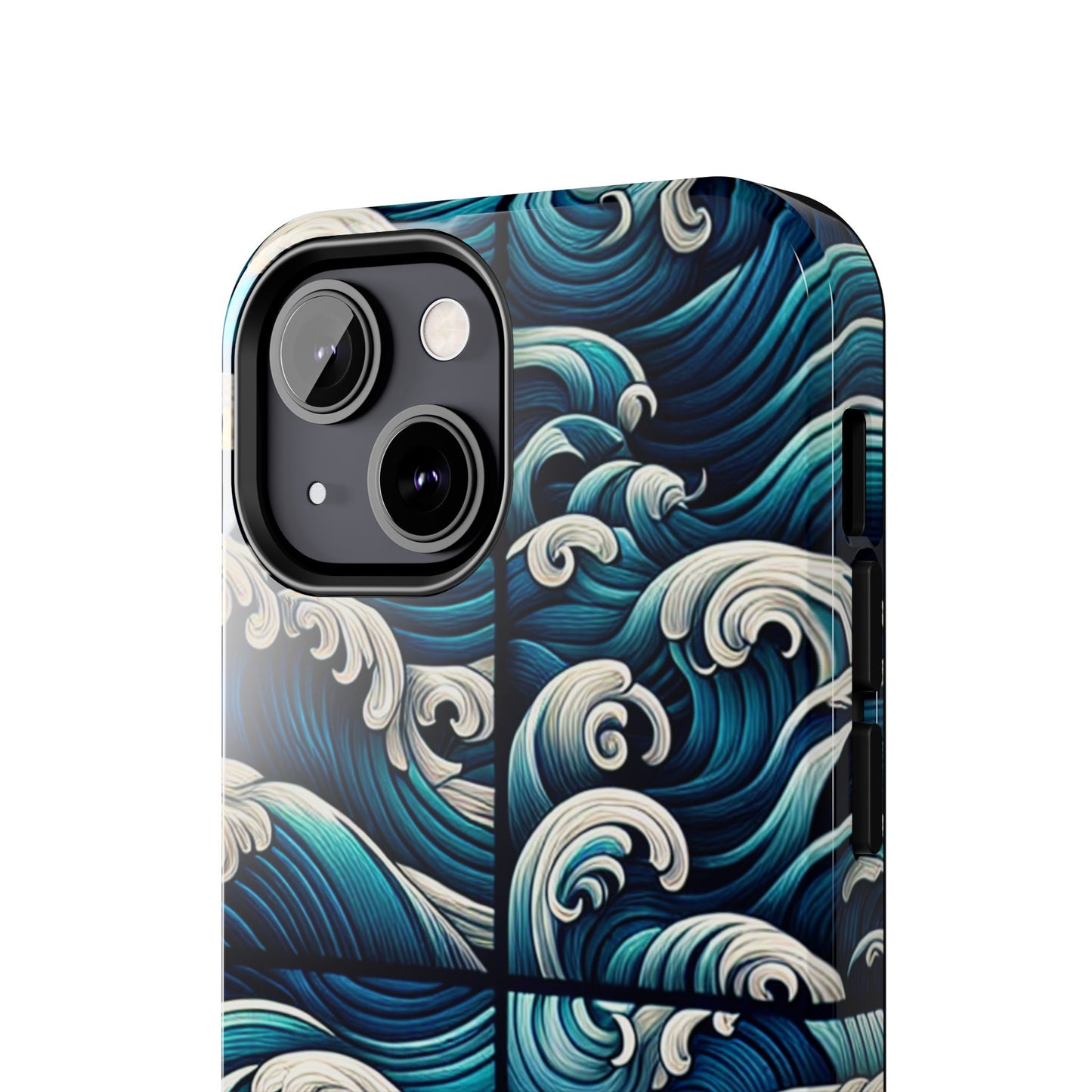Ocean Waves Tough Phone Case - Durable Protection with Artistic Design - for iPhone