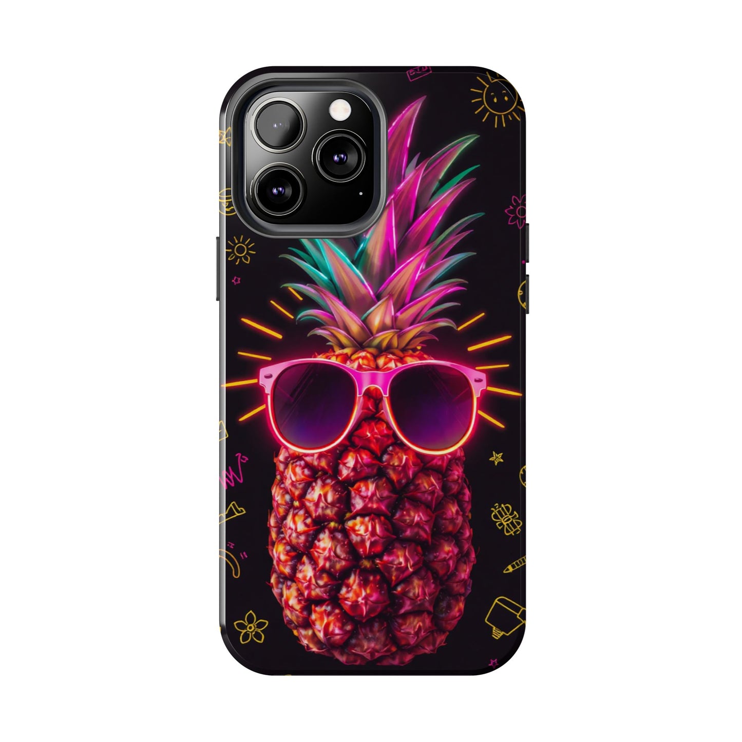 Tough Pineapple Phone Case - Cool, Vibrant Design Perfect for Summer Vibes