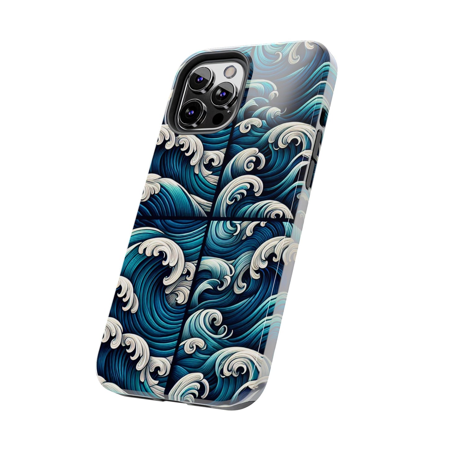 Ocean Waves Tough Phone Case - Durable Protection with Artistic Design - for iPhone