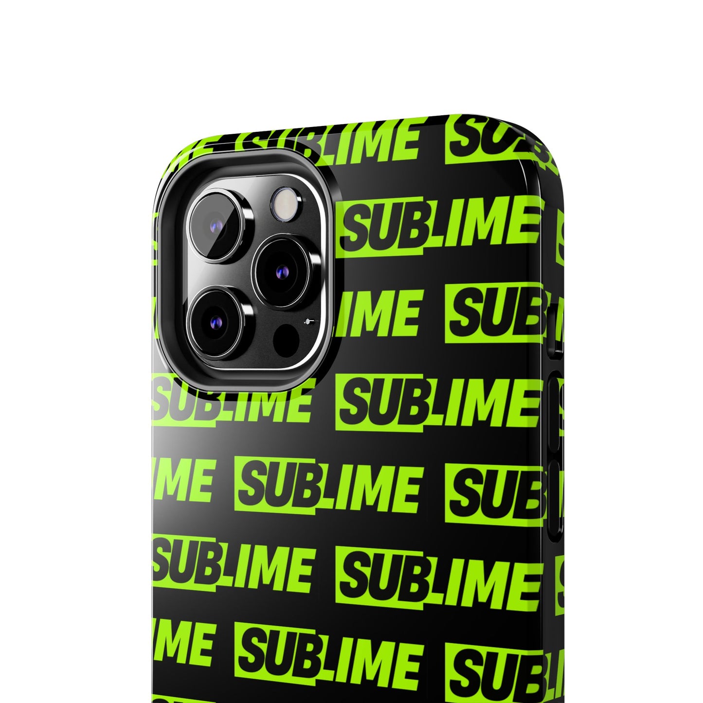 Sublime Text Pattern Tough Phone Case - Vibrant Protective Cover for iPhone