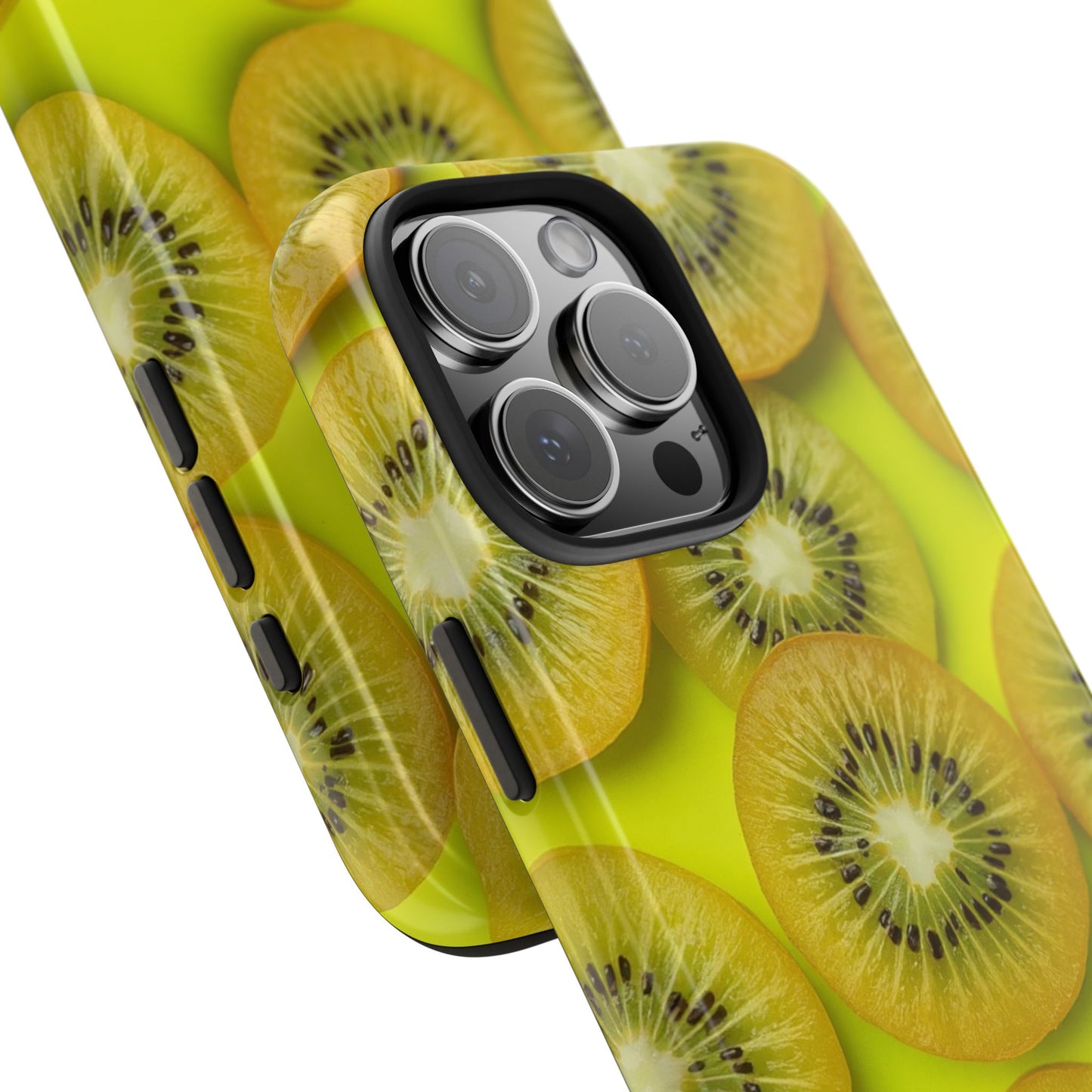 Vibrant Kiwi Tough Phone Case - Bright Yellow Design for Fruit Lovers