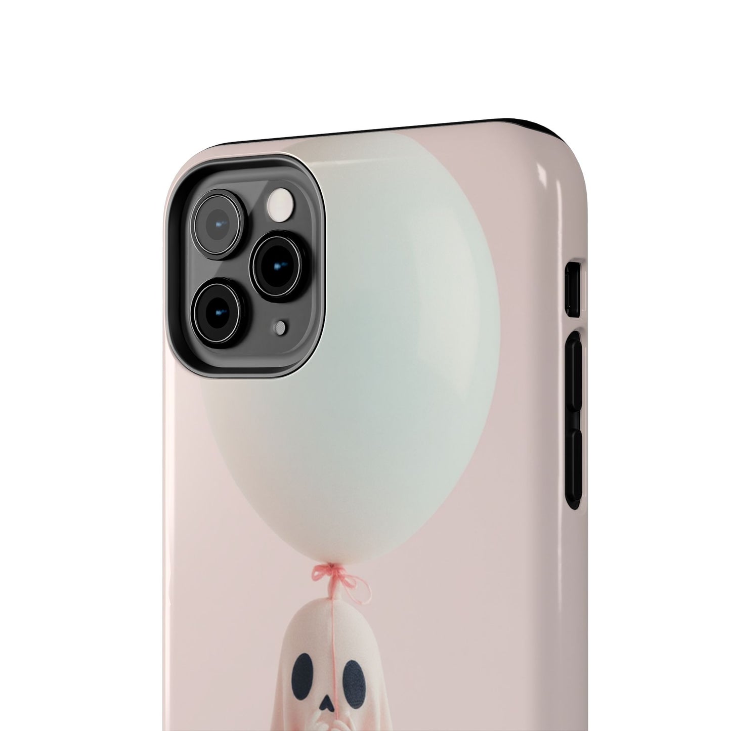 Cute Ghost Phone Case with Balloon - Tough Protection for Spooky Vibes