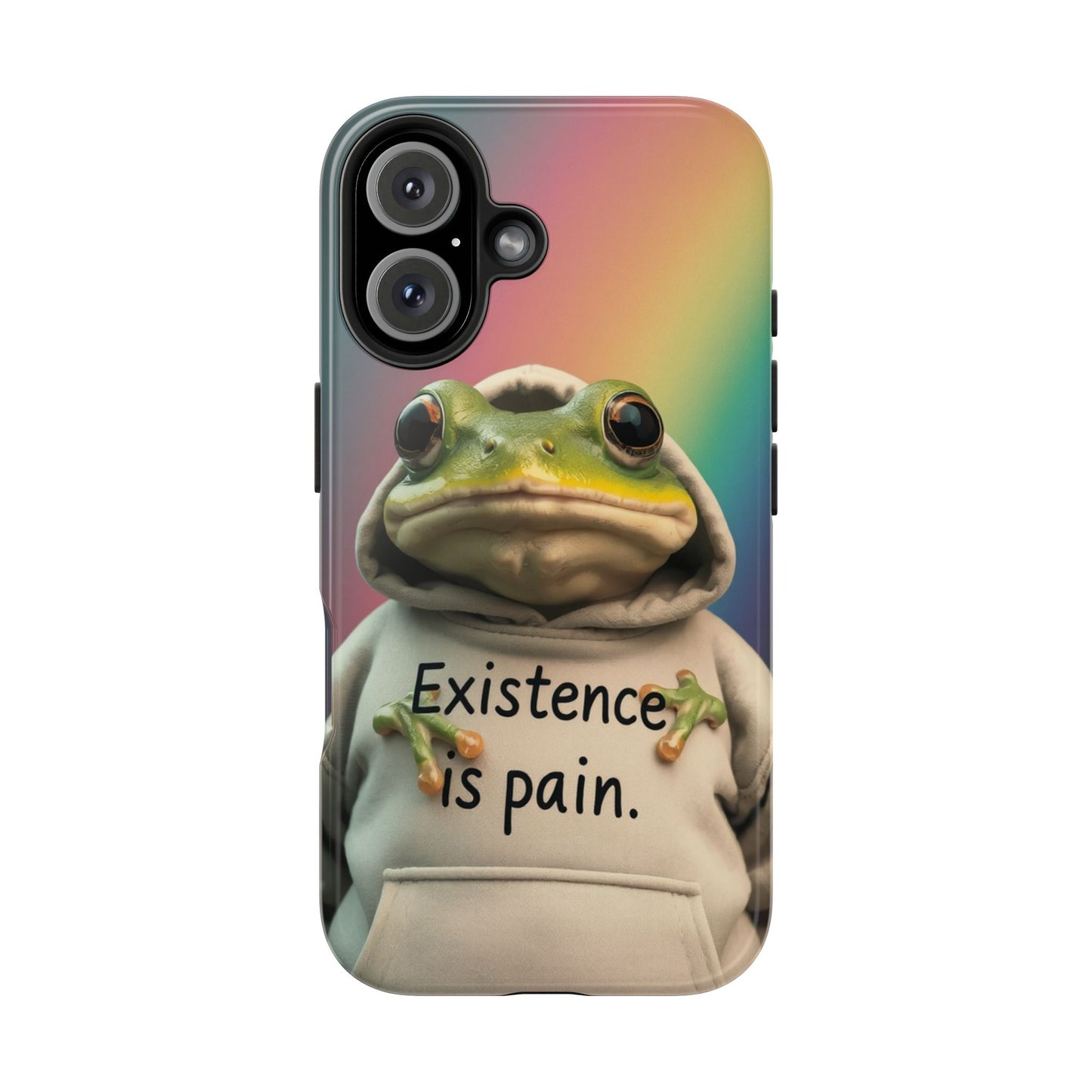 Existence is Pain Frog Phone Case - Tough & Stylish