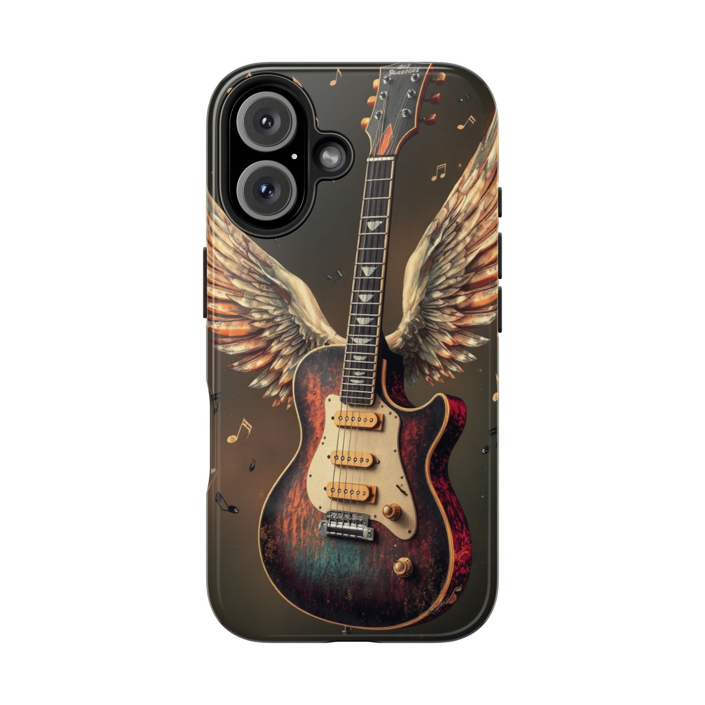 Inspirational Guitar Wing Phone Case - Tough Protection for Music Lovers