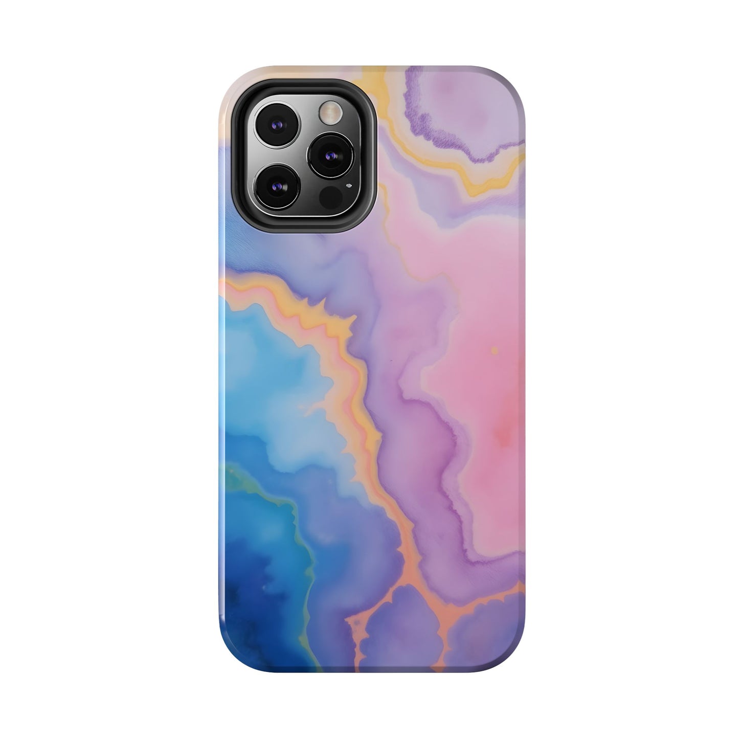 Watercolor Abstract Colors Tough Phone Case - Protective Cover for iPhone