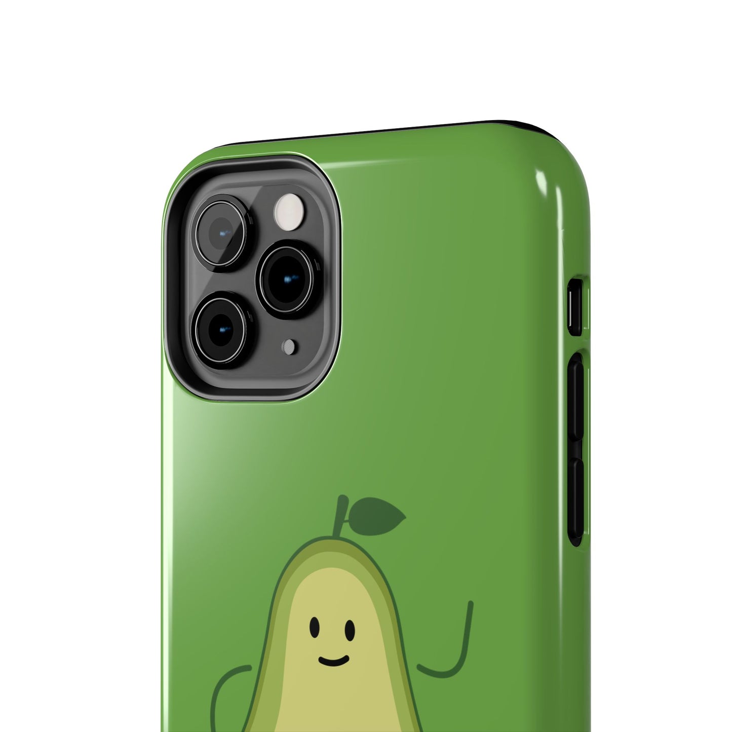 Vegan Avocado Tough Phone Case - Cute & Durable Phone Cover - for iPhone
