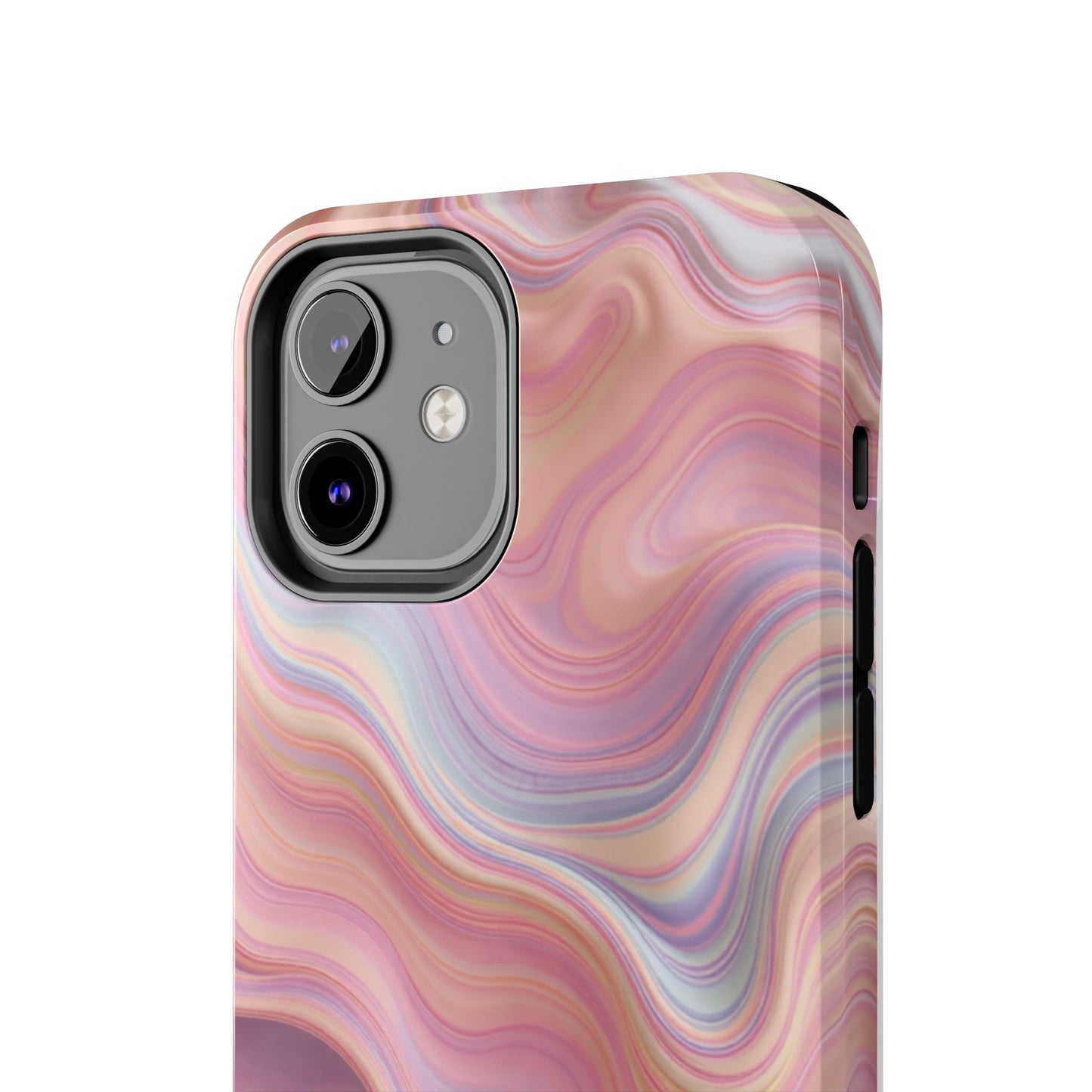 Stylish Tough Phone Cases - Abstract Pink Marble Design