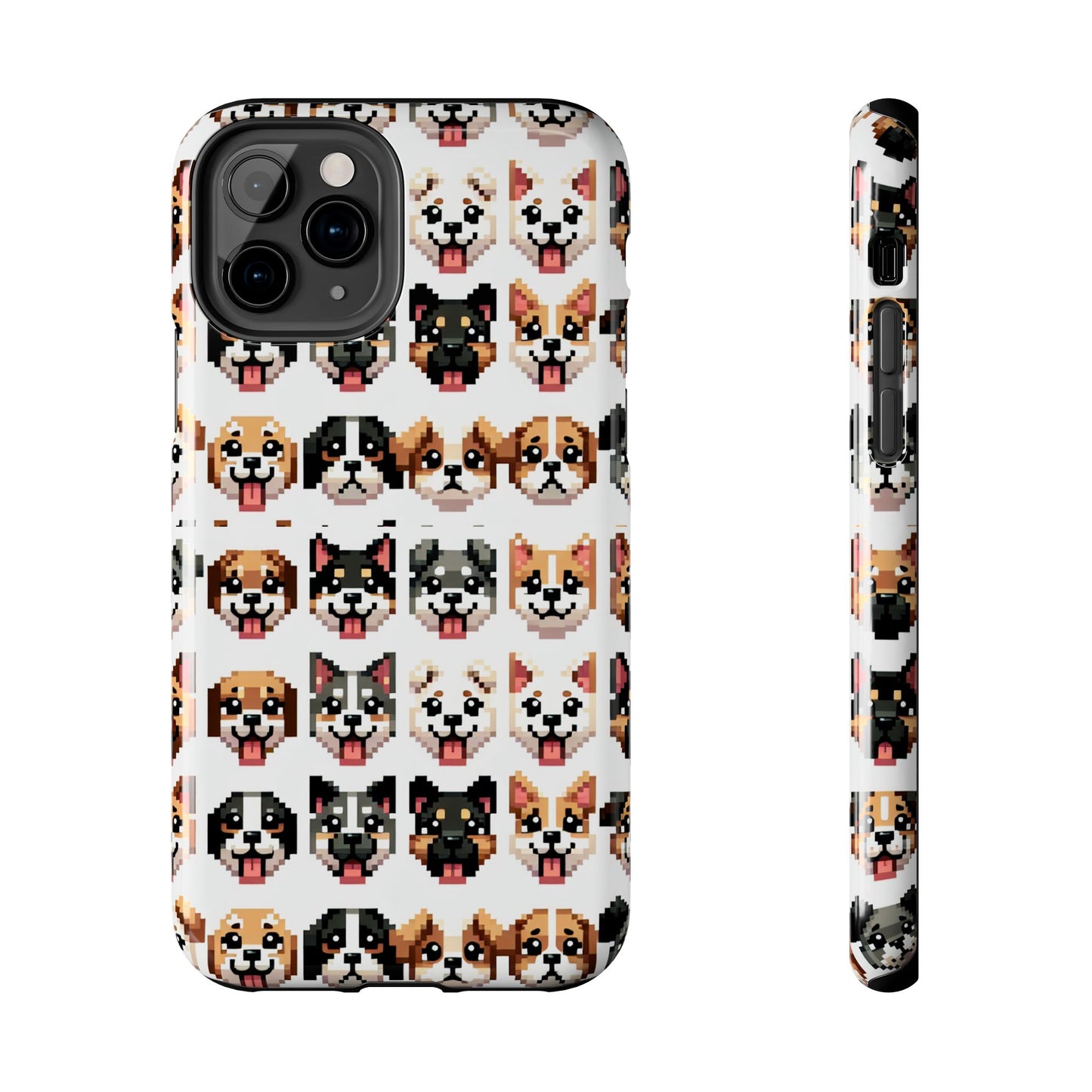 Pixelated Dog Breed Tough Phone Case - Cute, Durable Protection for Pet Lovers - for iPhone