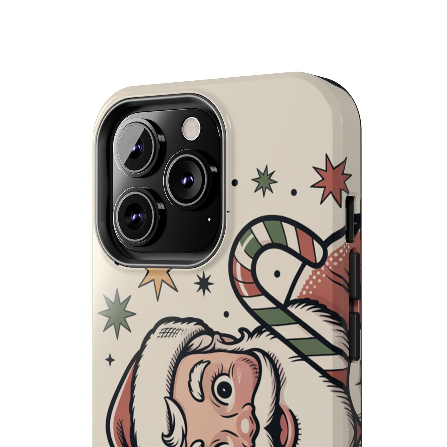 Retro Santa Tough Phone Case - Festive Holiday Design