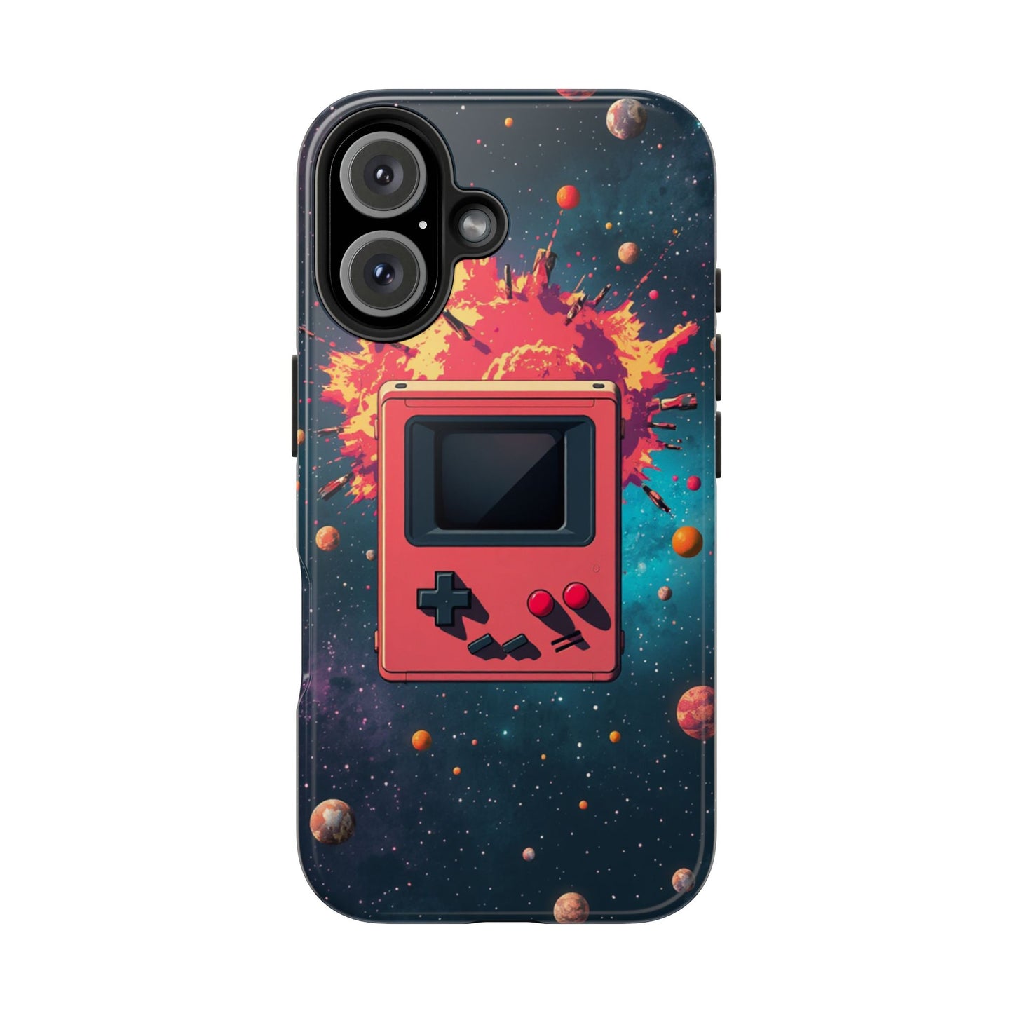 Retro Gaming Tough Phone Case - Space Adventure Design