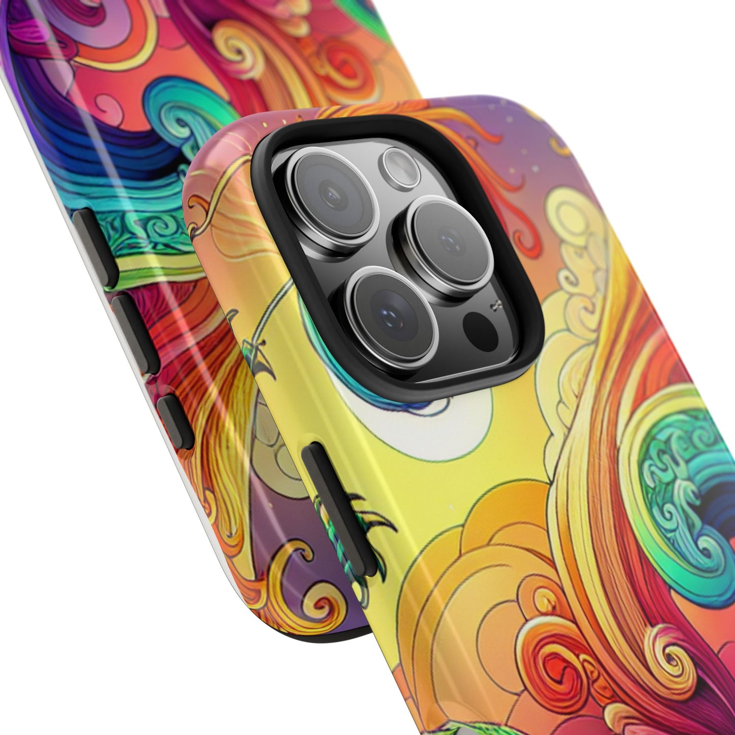 Fantasy Ocean Waves Tough Phone Case - Colorful Protective Cover - for iPhone