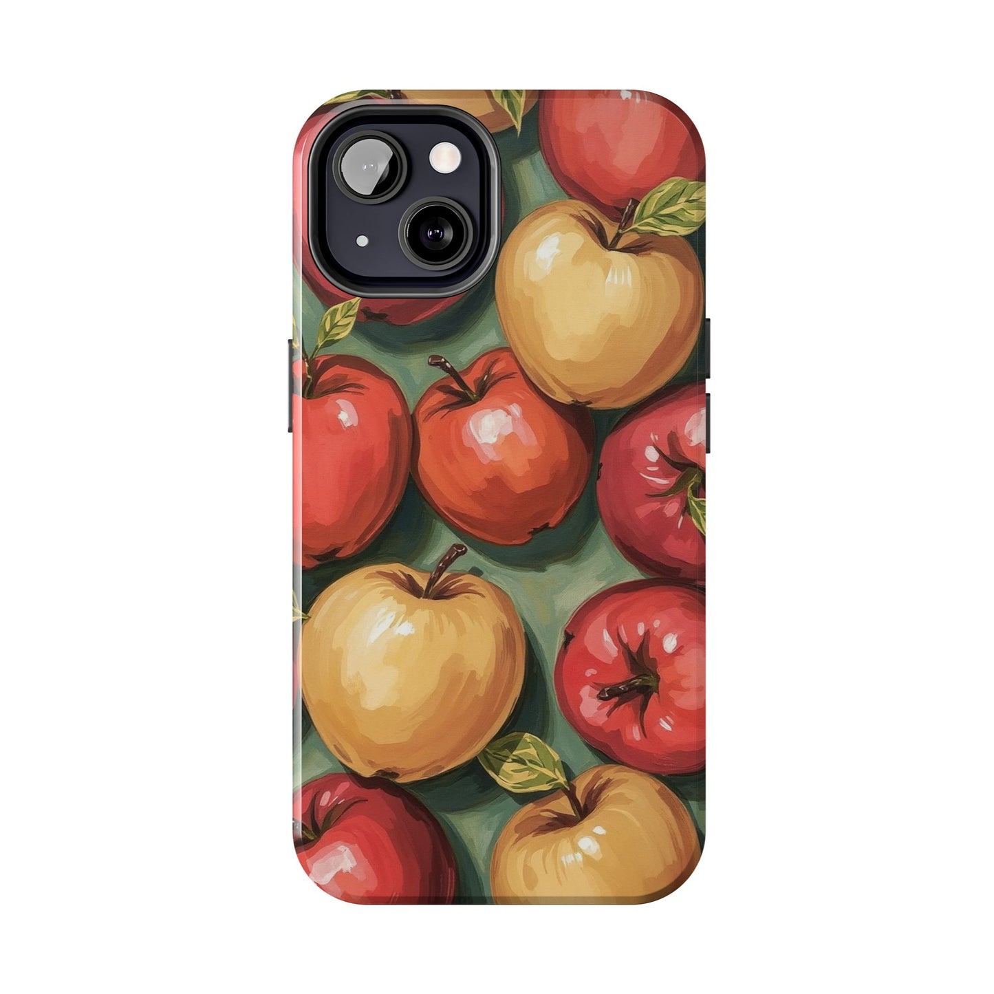 Colorful Painted Apples Art Tough Phone Case - Durable & Stylish Protection - for iPhone