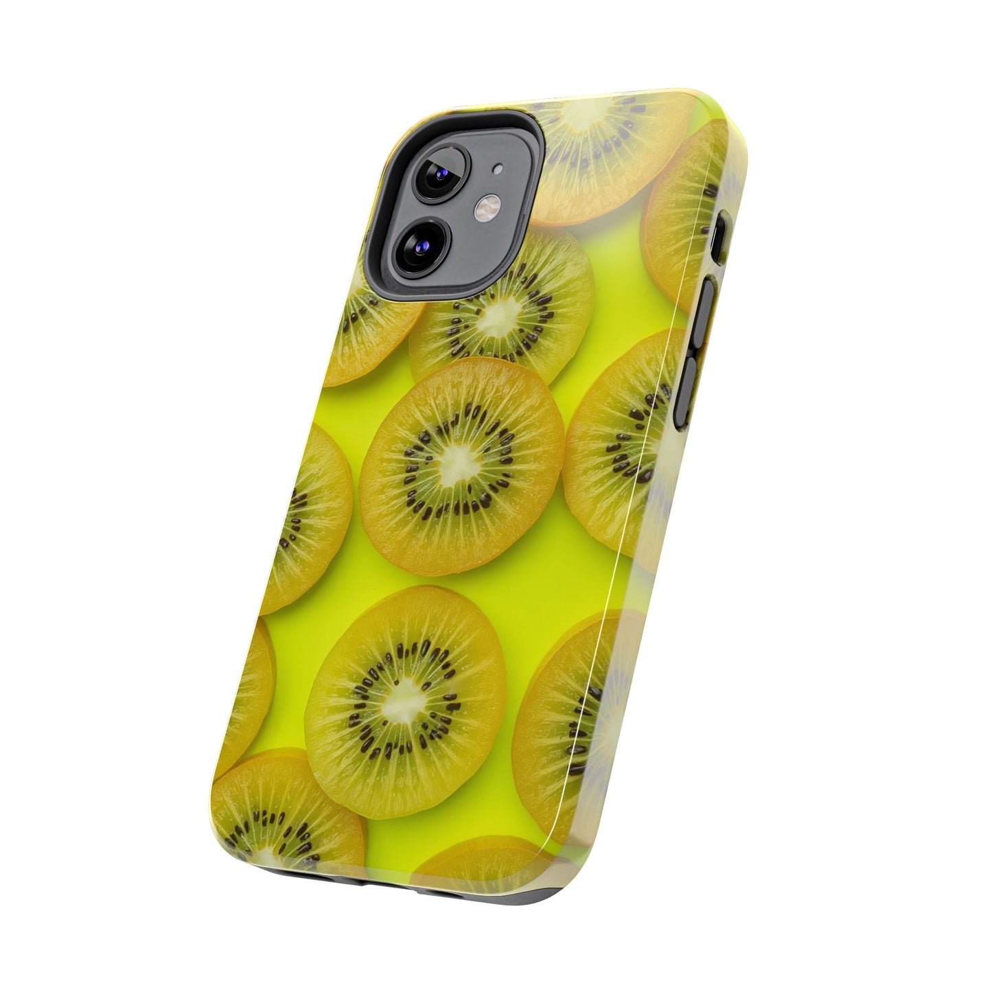 Vibrant Kiwi Tough Phone Case - Bright Yellow Design for Fruit Lovers