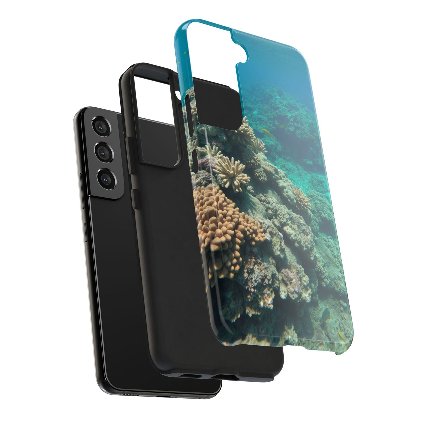 Coral Reef Tough Phone Case - Ocean Vibes Protection for Adventure Lovers