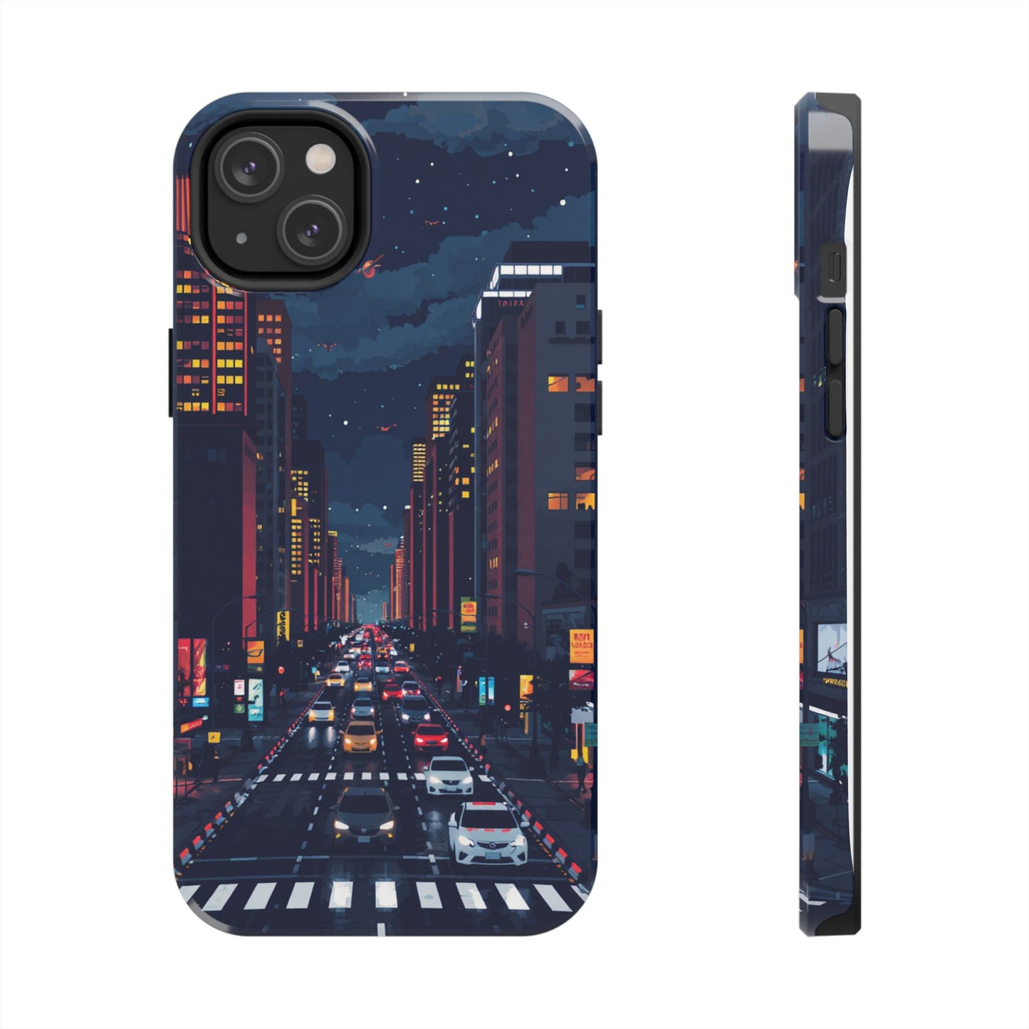 Urban Nightlife Tough Phone Case - Durable & Stylish Protection
