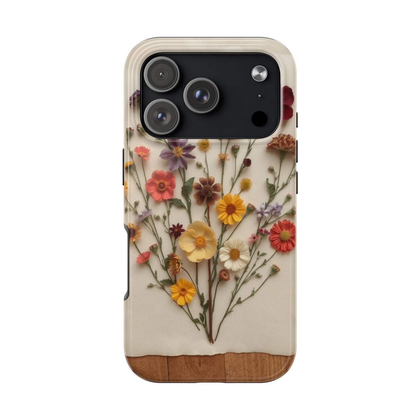 Floral Tough Phone Case - Durable Protection with Nature-Inspired Design