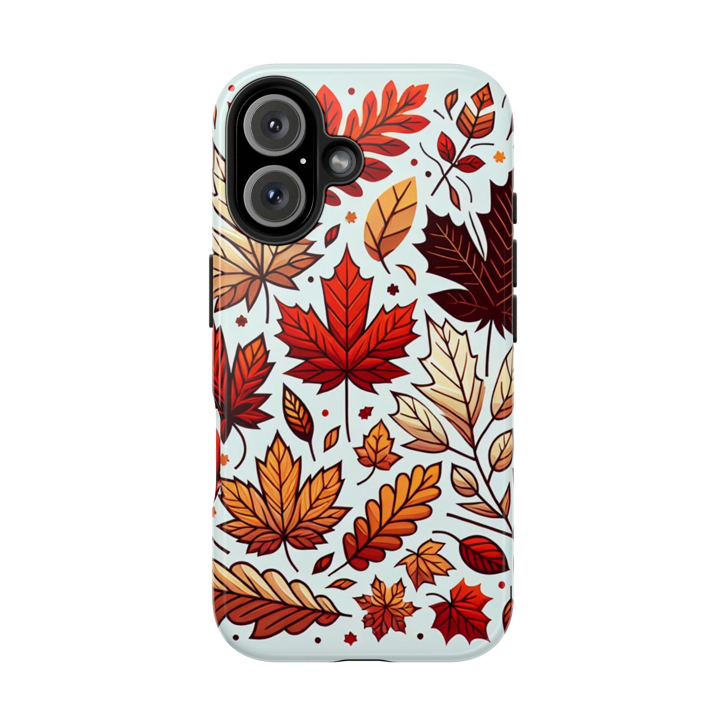 Autumn Leaves Tough Phone Case - Leaves Pattern - for iPhone