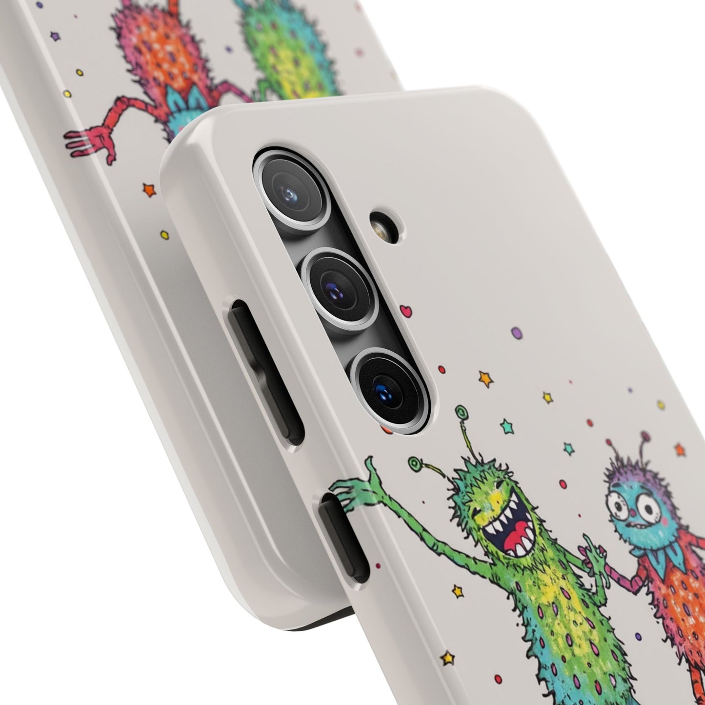 Colorful Monster Tough Phone Case - Fun and Playful Design