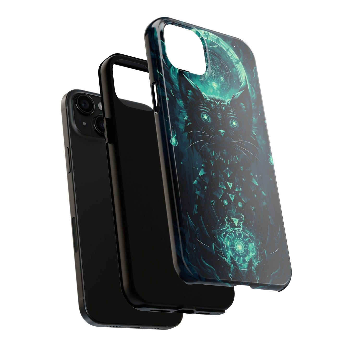 Mystical Dark Cat Phone Case - Tough Protective Cover for Cat Lovers - for iPhone