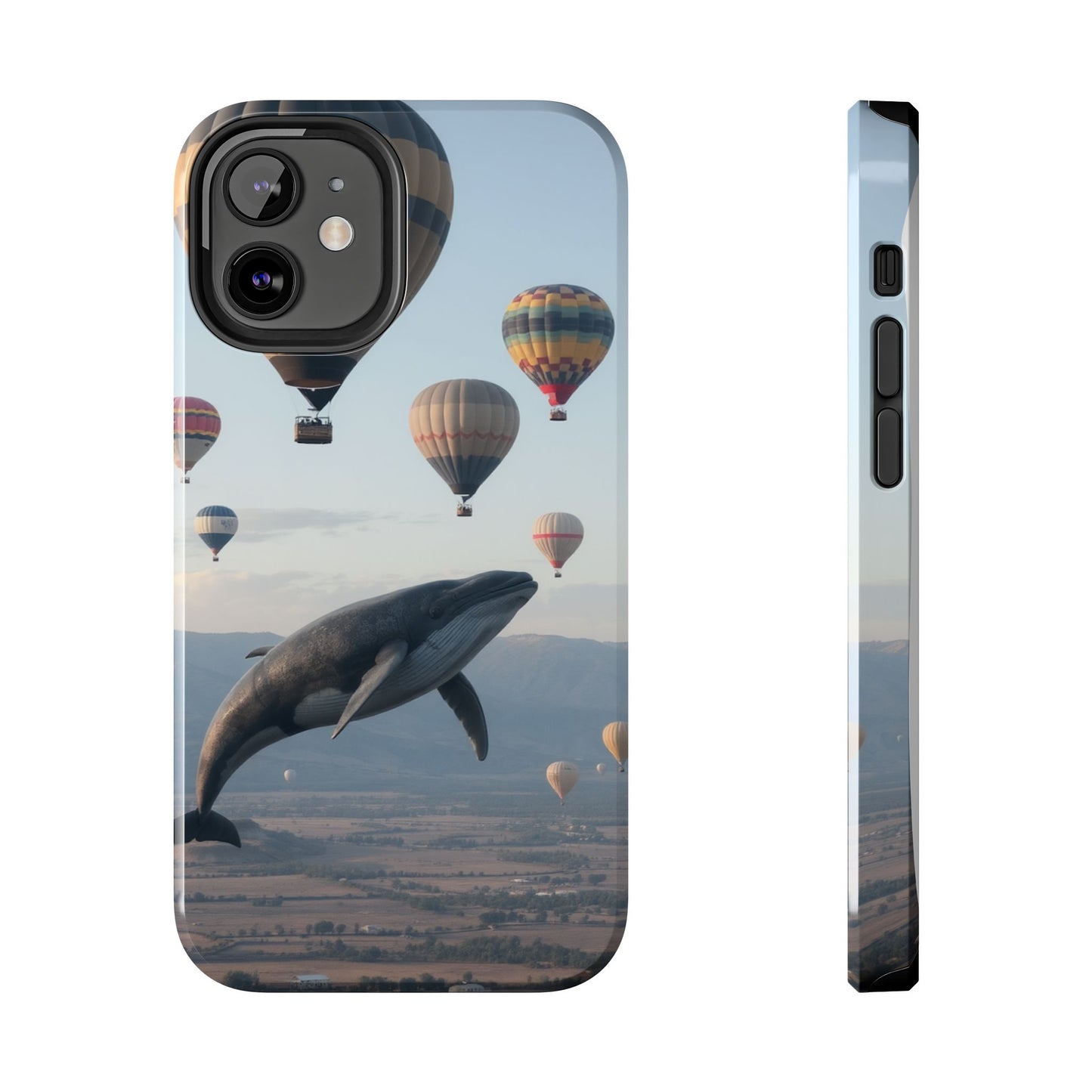 Whale Hot Air Balloon Tough Phone Case - Adventure & Nature Lovers