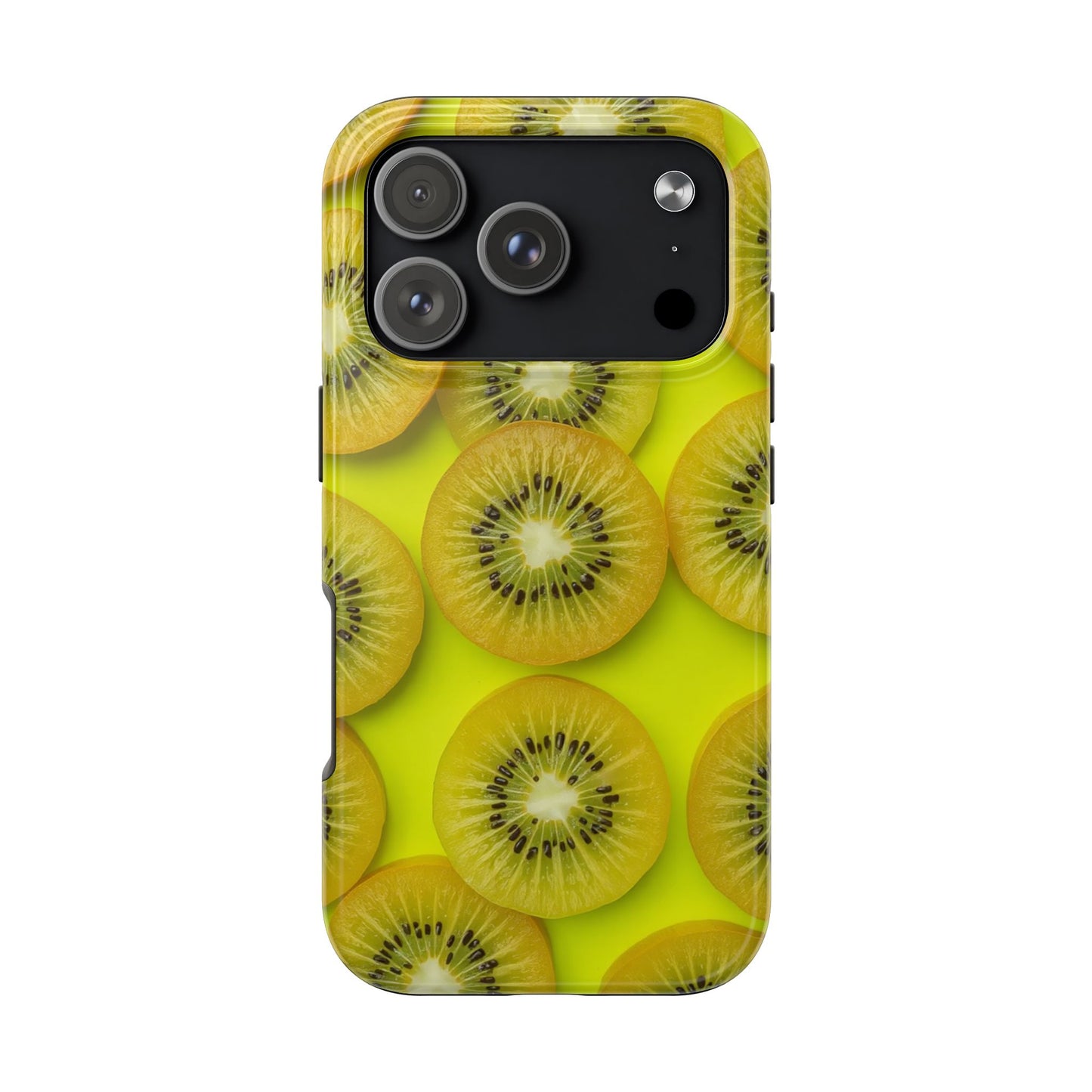 Vibrant Kiwi Tough Phone Case - Bright Yellow Design for Fruit Lovers