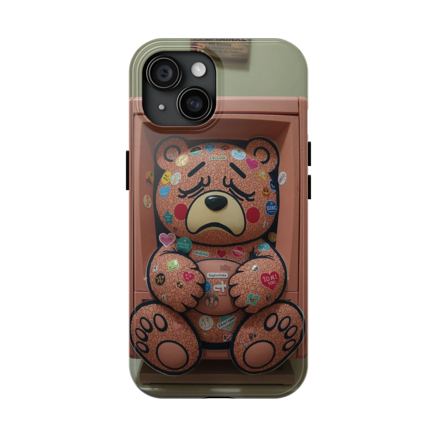Cute Bear Tough Phone Case - Durable Protection with Fun Design
