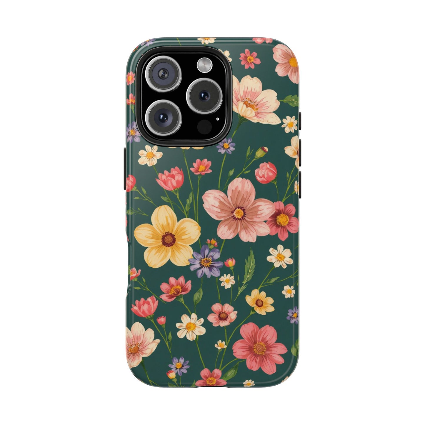 Vintage Spring Flowers Tough Phone Case - Durable Protection for iPhone