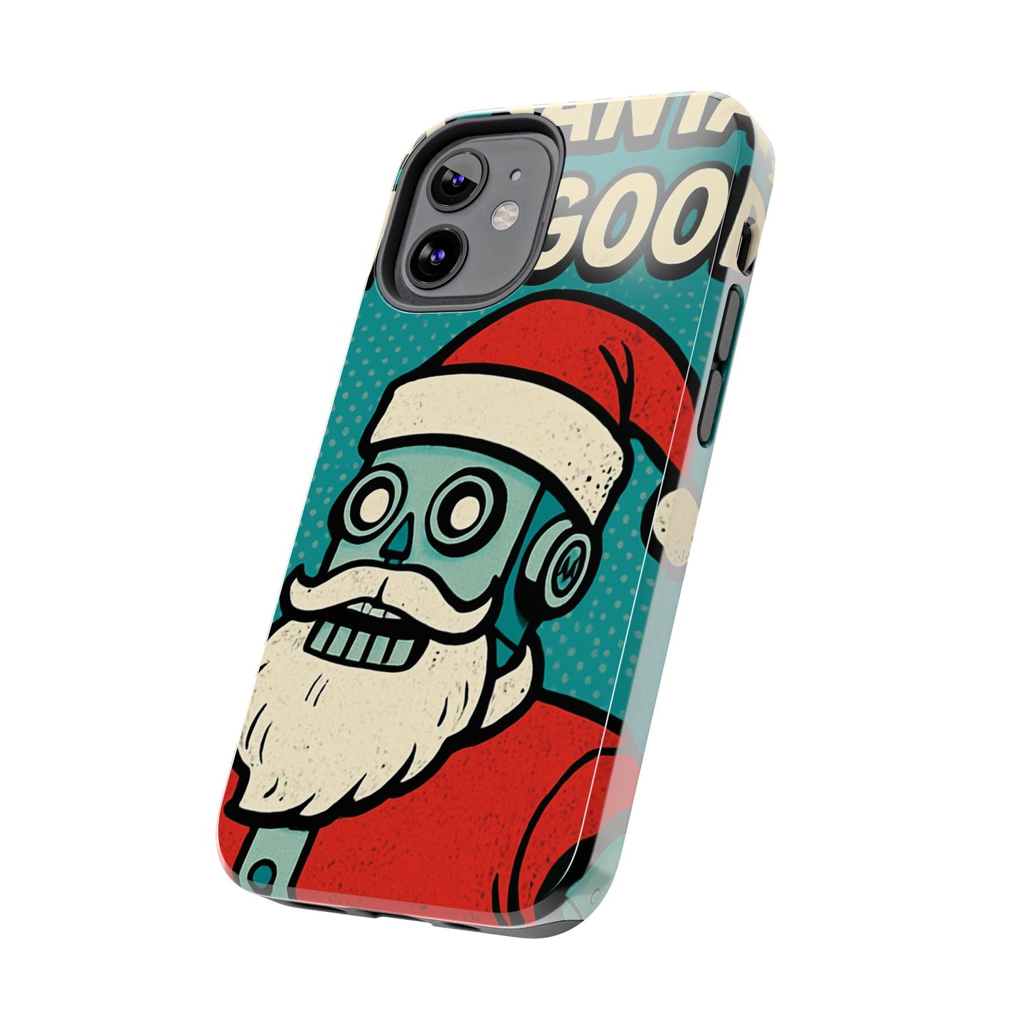 Santa Robot Phone Case - Durable Tough Design for Holidays