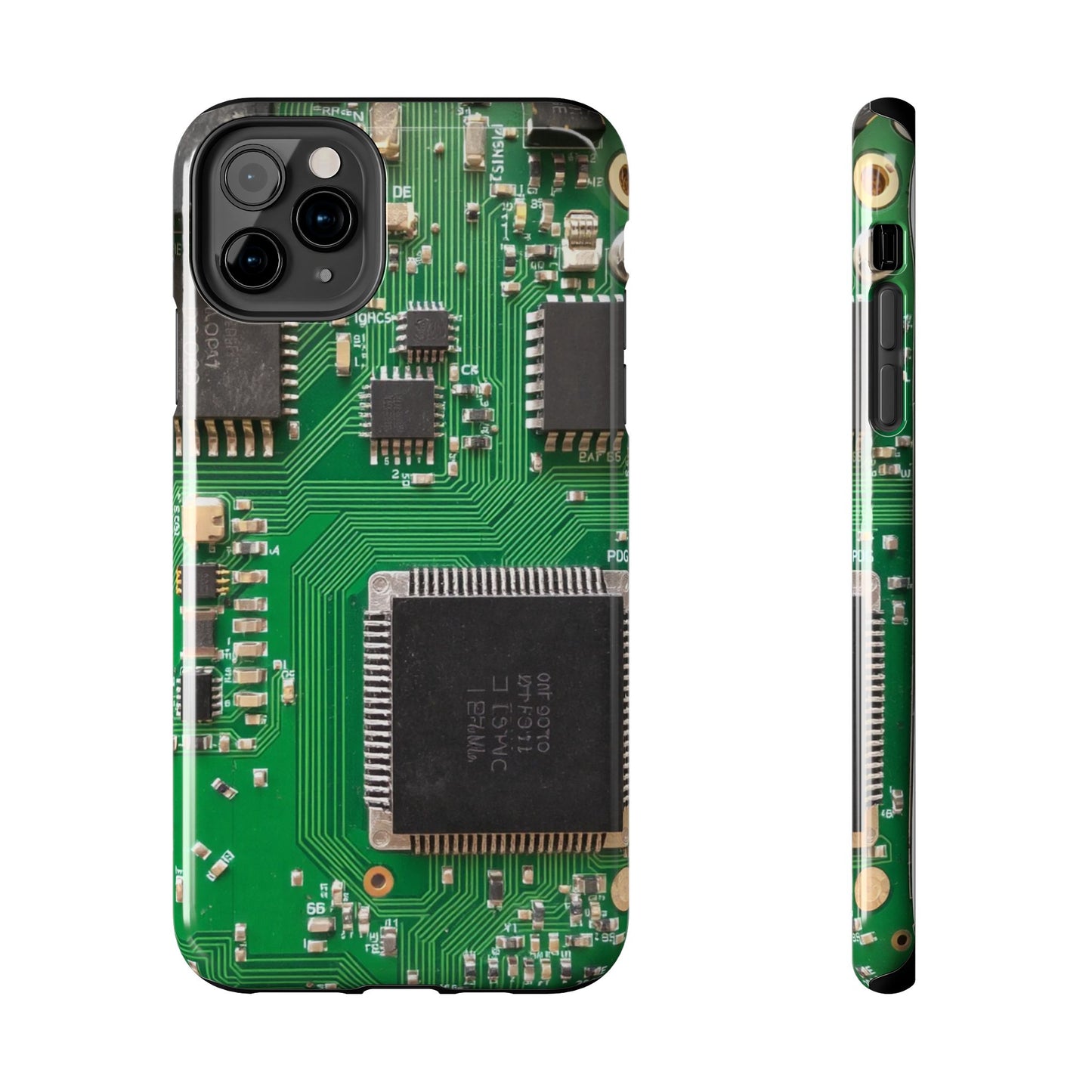 Circuit Board Tough Phone Case - Durable Tech Design