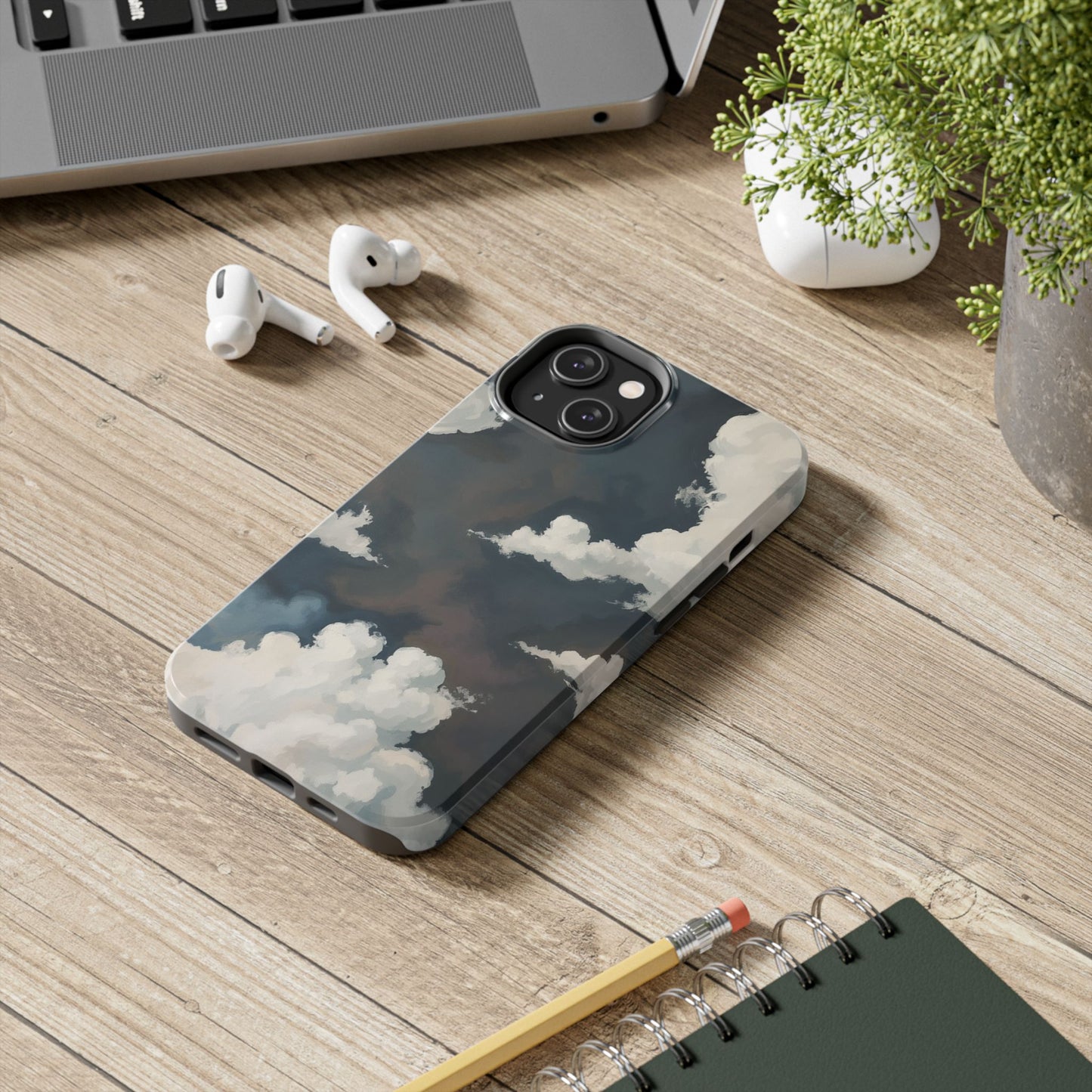 Sky Cloud Phone Case, Tough iPhone Cover, Aesthetic Tech Accessories, Gift for Him/Her, Unique Cell Phone Protectors