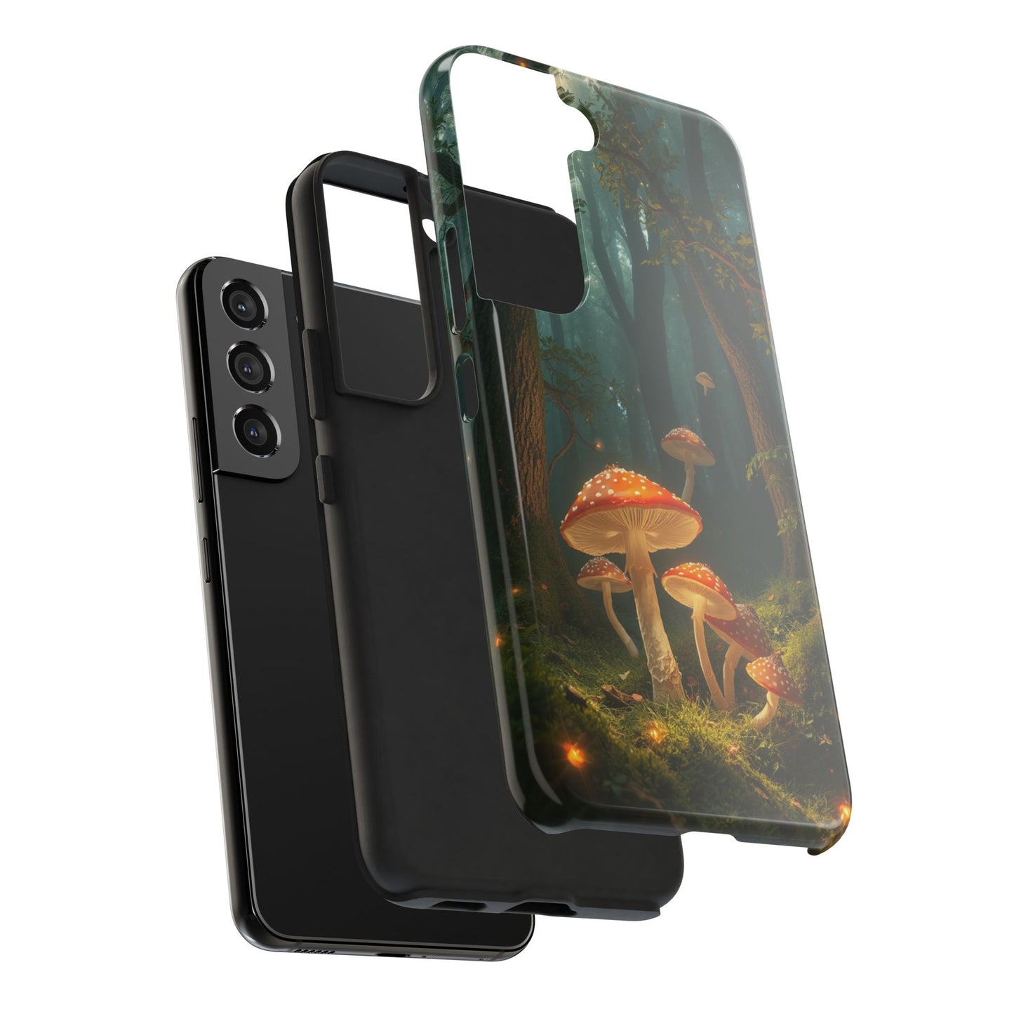 Whimsical Mushroom Tough Phone Case - Forest Fantasy Design