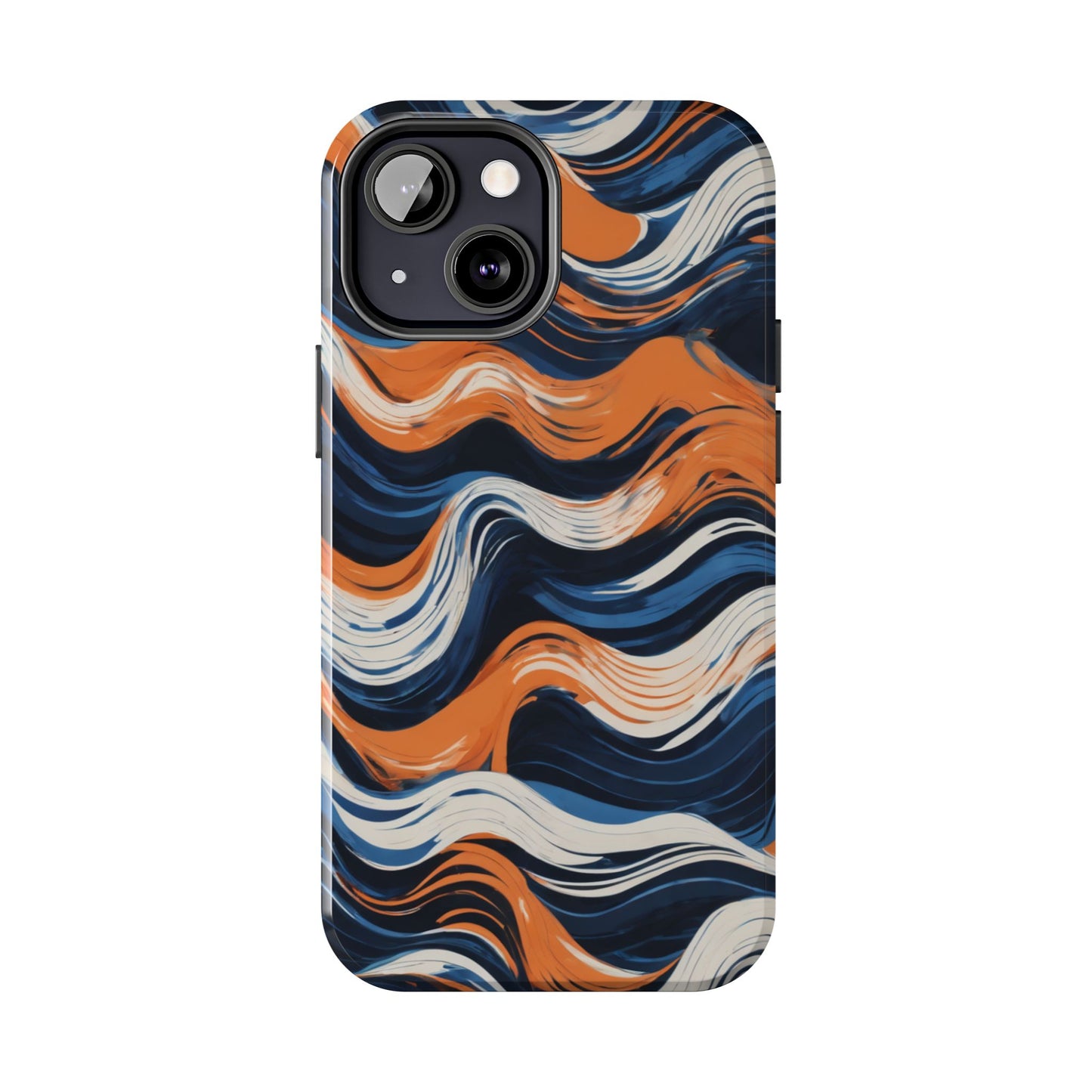 Wave Pattern Tough Phone Case - Stylish and Durable for Modern Lifestyle - for iPhone