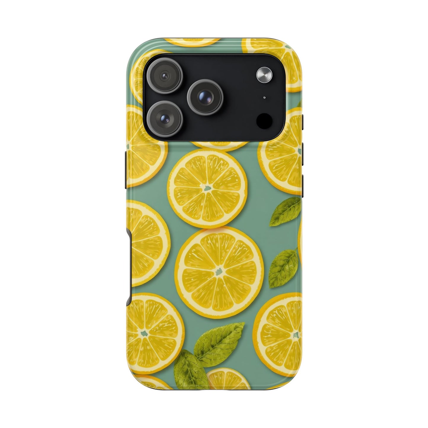 Tough Lemon Pattern Phone Case - Vibrant Citrus Design for Summer Vibes - for iPhone