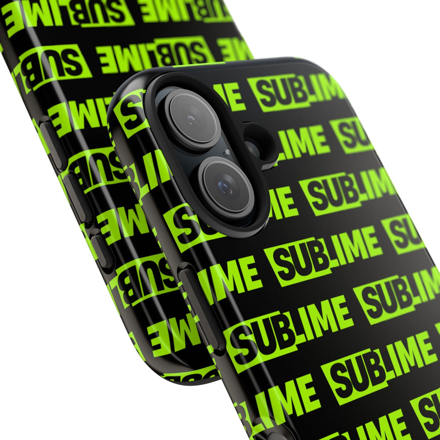 Sublime Text Pattern Tough Phone Case - Vibrant Protective Cover for iPhone