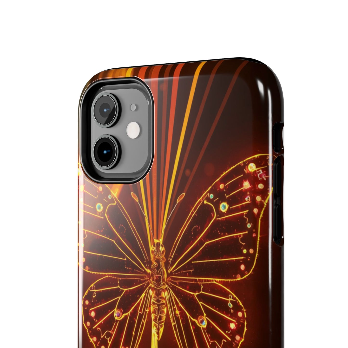 Elegant Butterfly Tough Phone Case - Stylish Protection for Nature Lovers