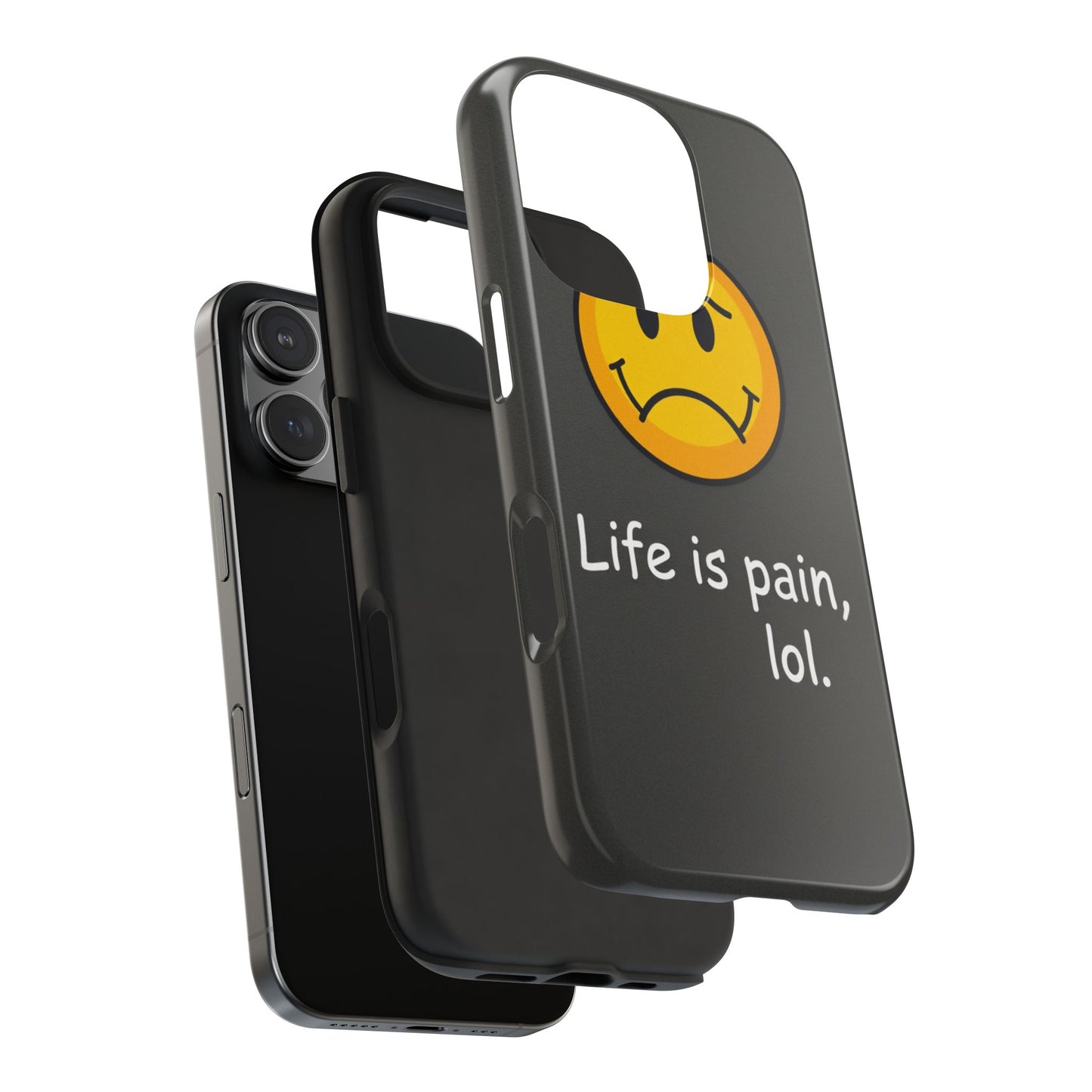 Life is Pain Tough Phone Case - Trendy Design for Smartphone Protection