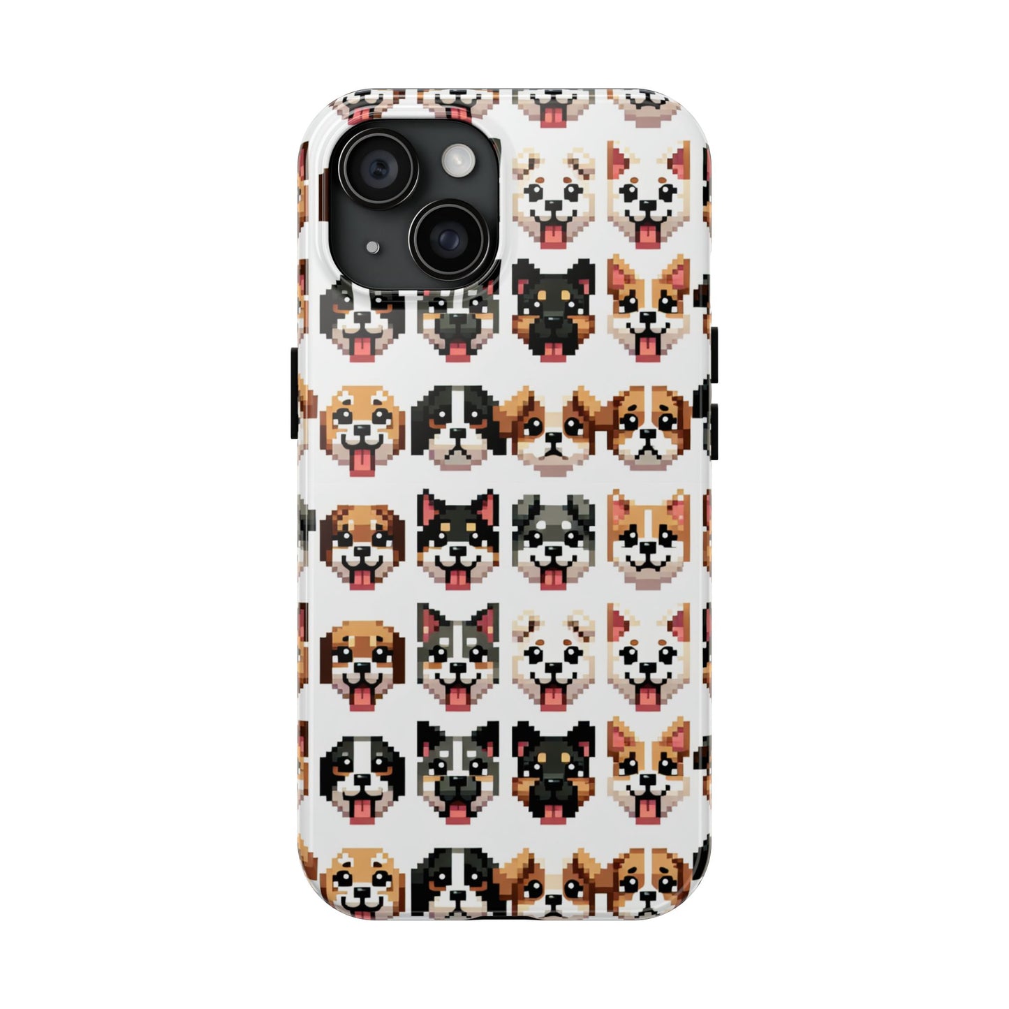 Pixelated Dog Breed Tough Phone Case - Cute, Durable Protection for Pet Lovers - for iPhone