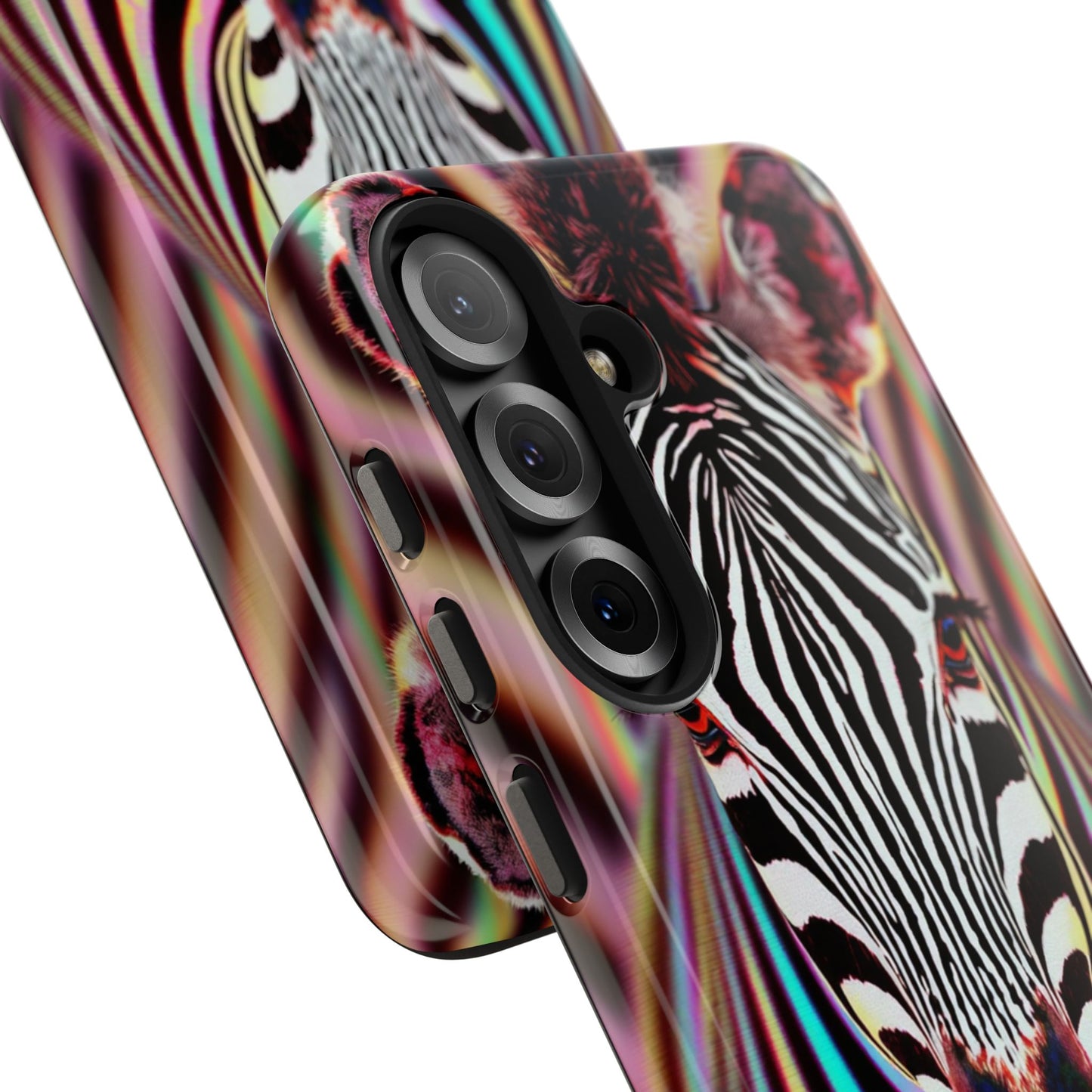 Vibrant Zebra Tough Phone Case - Unique Animal Design for Wild Spirit
