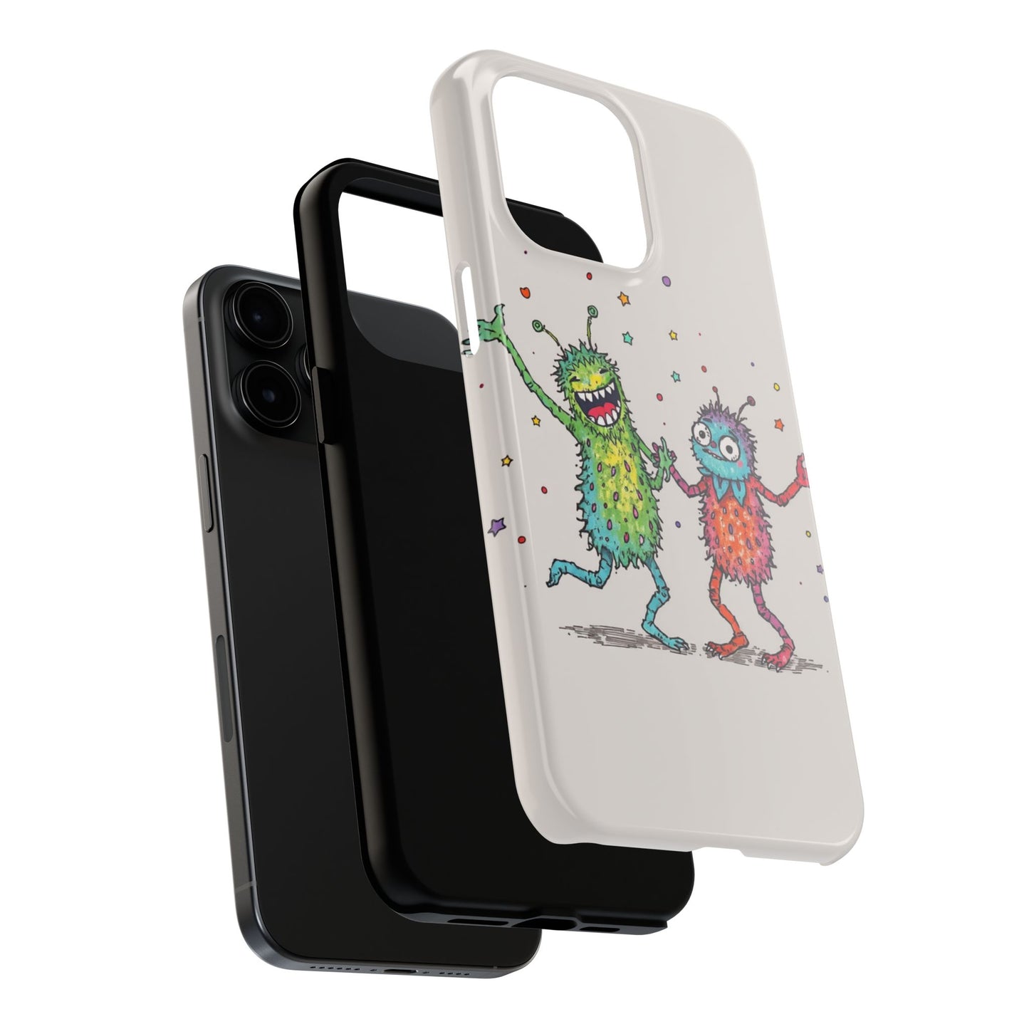 Colorful Monster Tough Phone Case - Fun and Playful Design
